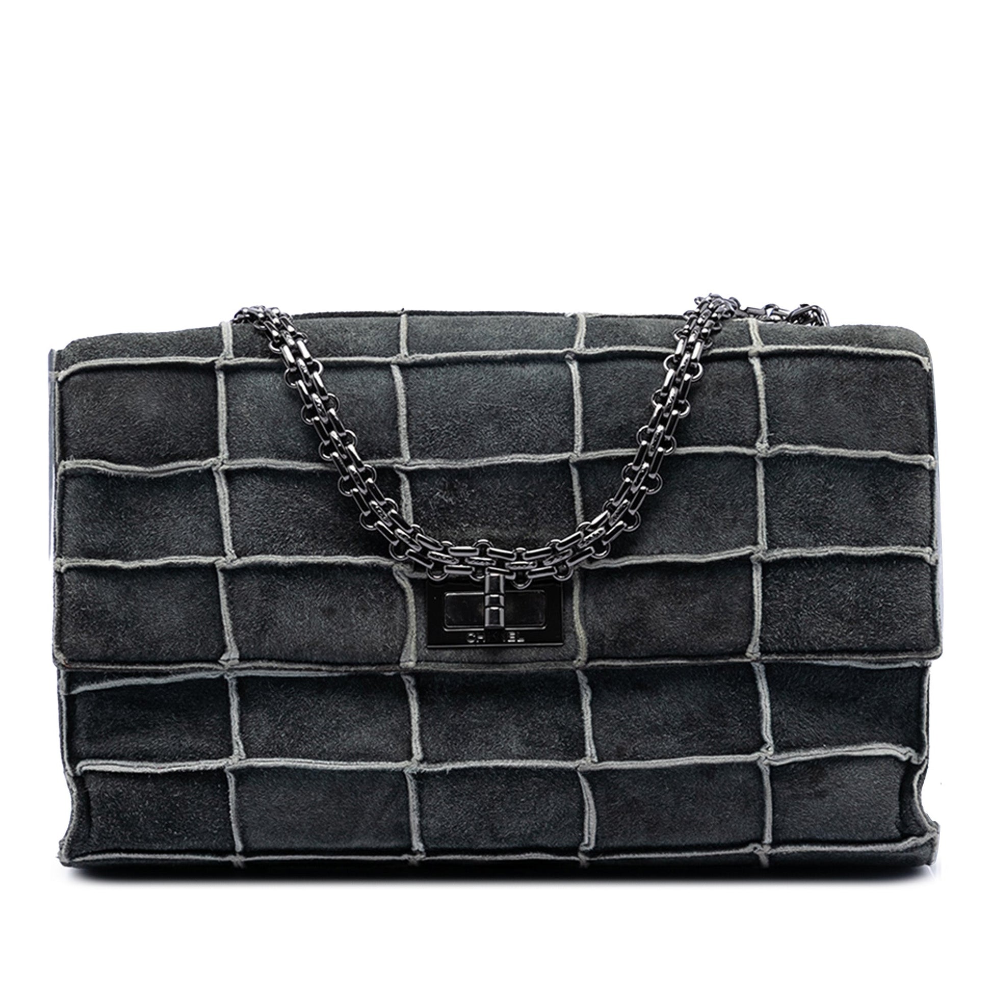Chanel Identification Suede Patchwork Reissue 2.55 Flap