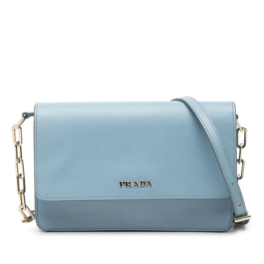 Prada Saffiano Lux Wallet On Chain