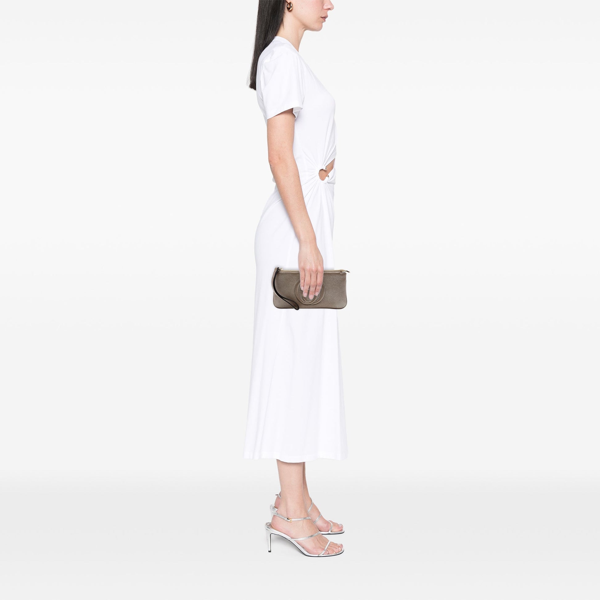 Gucci Metallic Calfskin Soho Wristlet Pouch