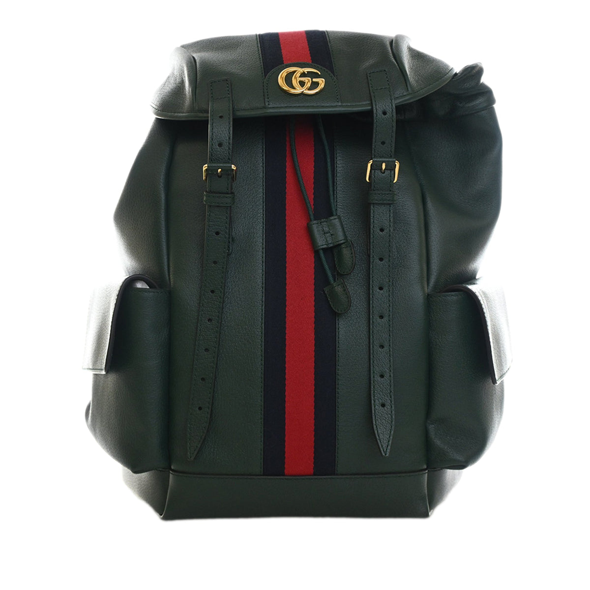 Gucci Large Calfskin Web Ophidia Backpack
