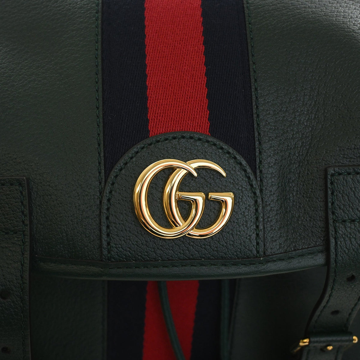Gucci Large Calfskin Web Ophidia Backpack