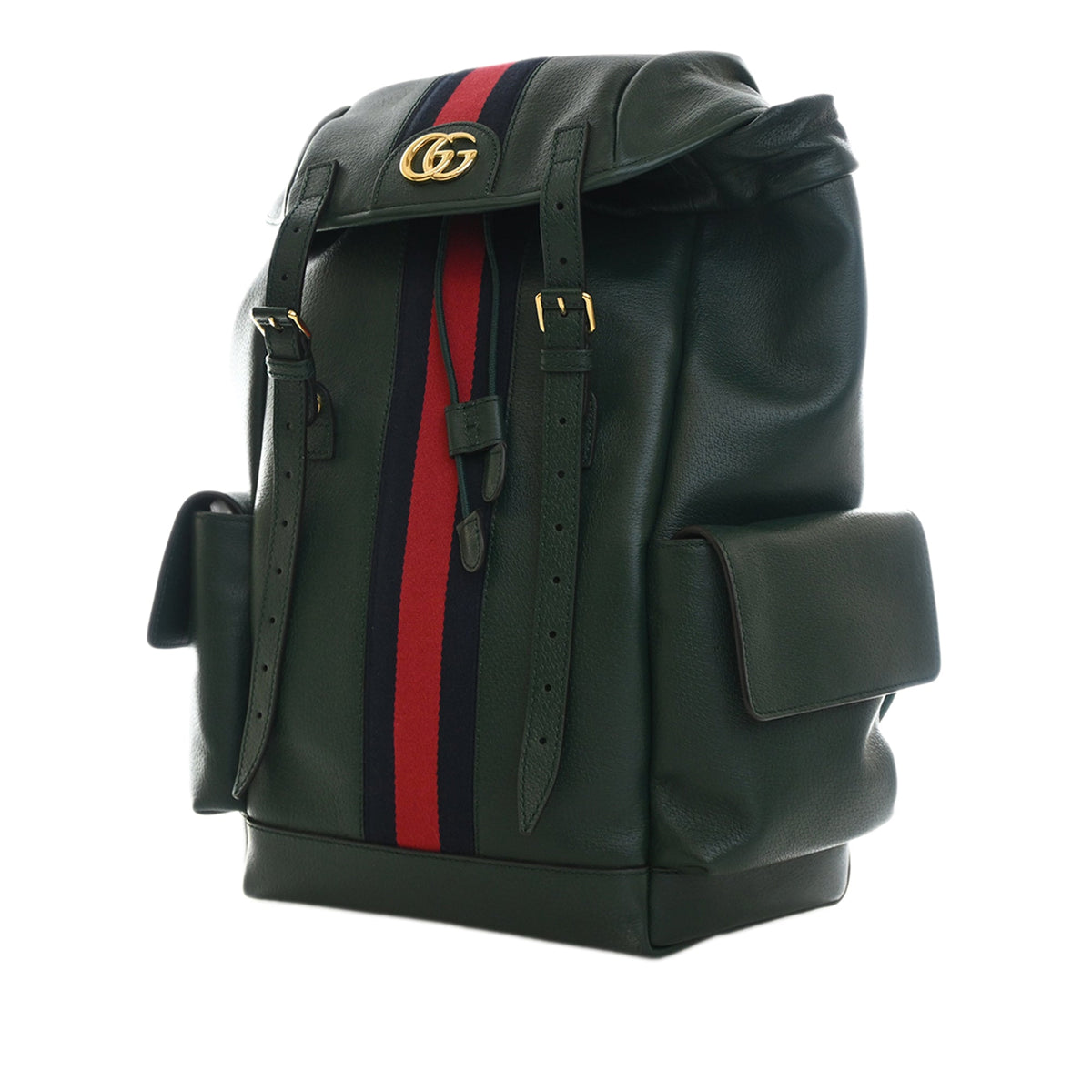 Gucci Large Calfskin Web Ophidia Backpack
