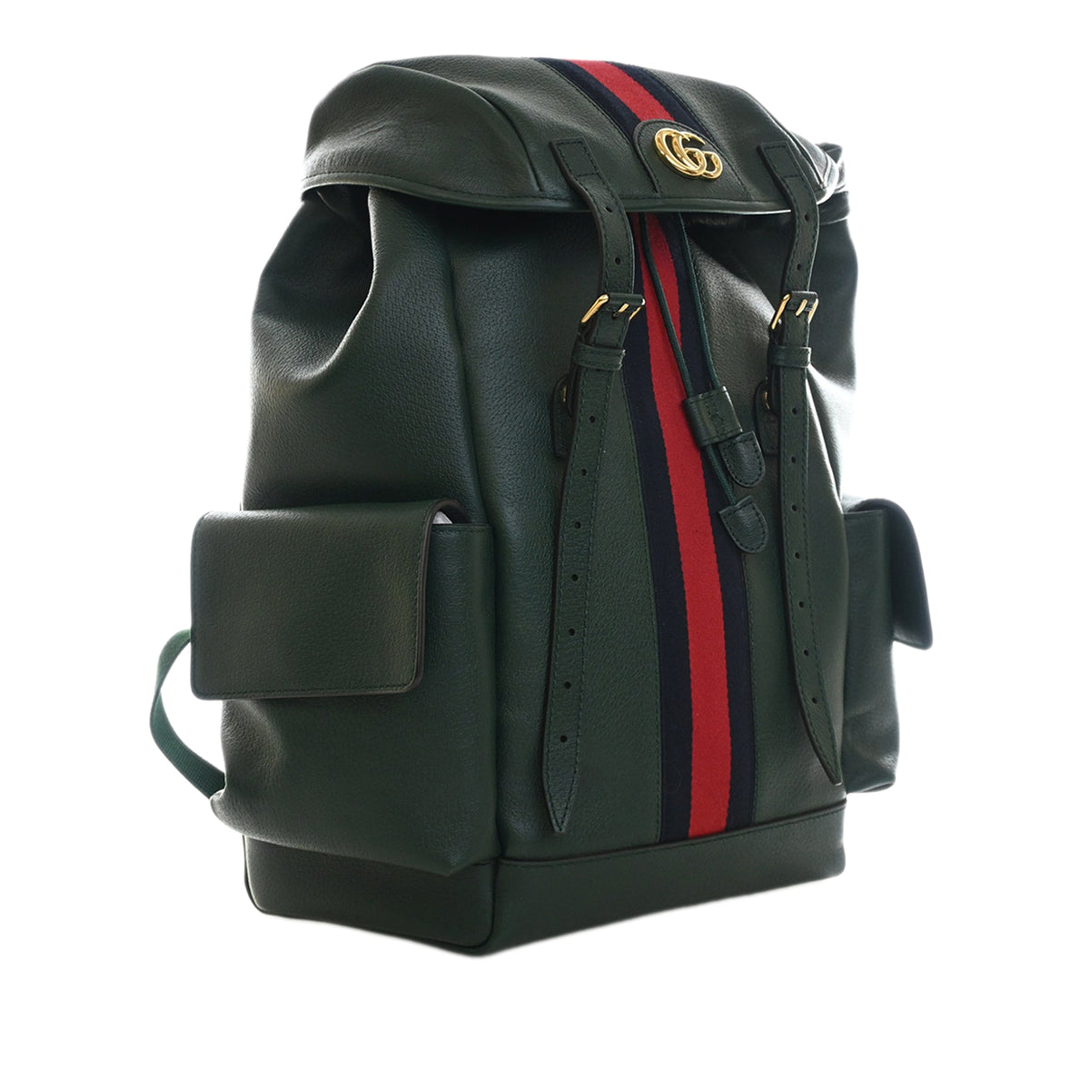 Gucci Large Calfskin Web Ophidia Backpack