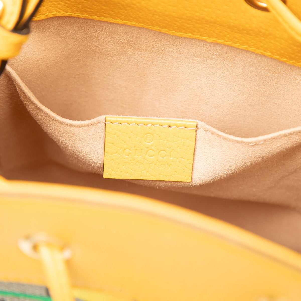 Gucci Small GG Supreme Flora Ophidia Bucket Bag