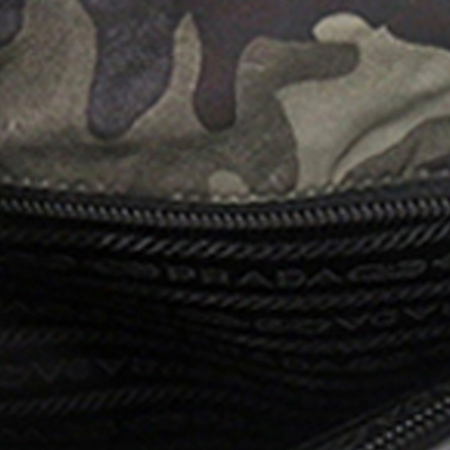Prada Saffiano Trimmed Tessuto Camouflage Double Buckle Messenger Bag