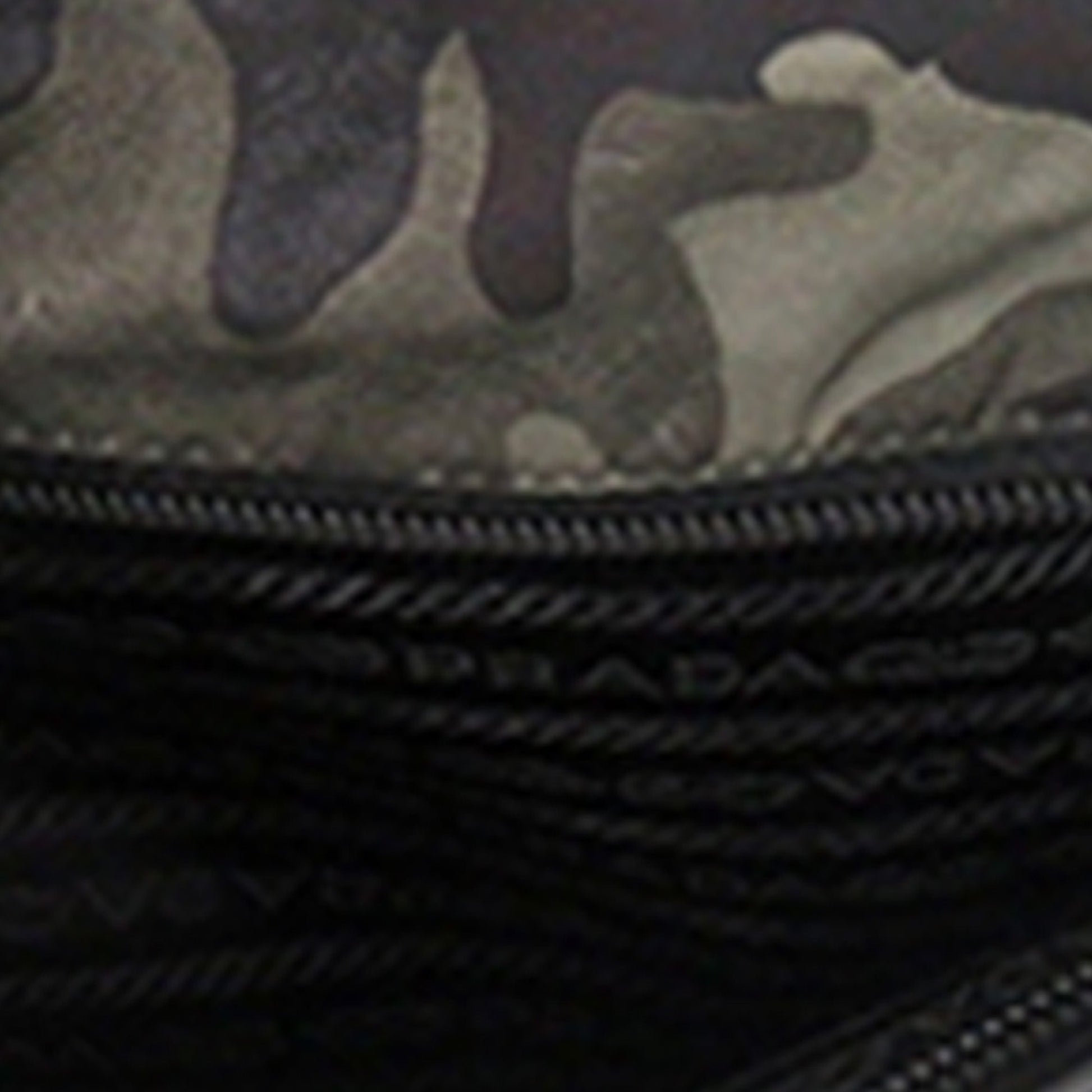 Prada Saffiano Trimmed Tessuto Camouflage Double Buckle Messenger Bag