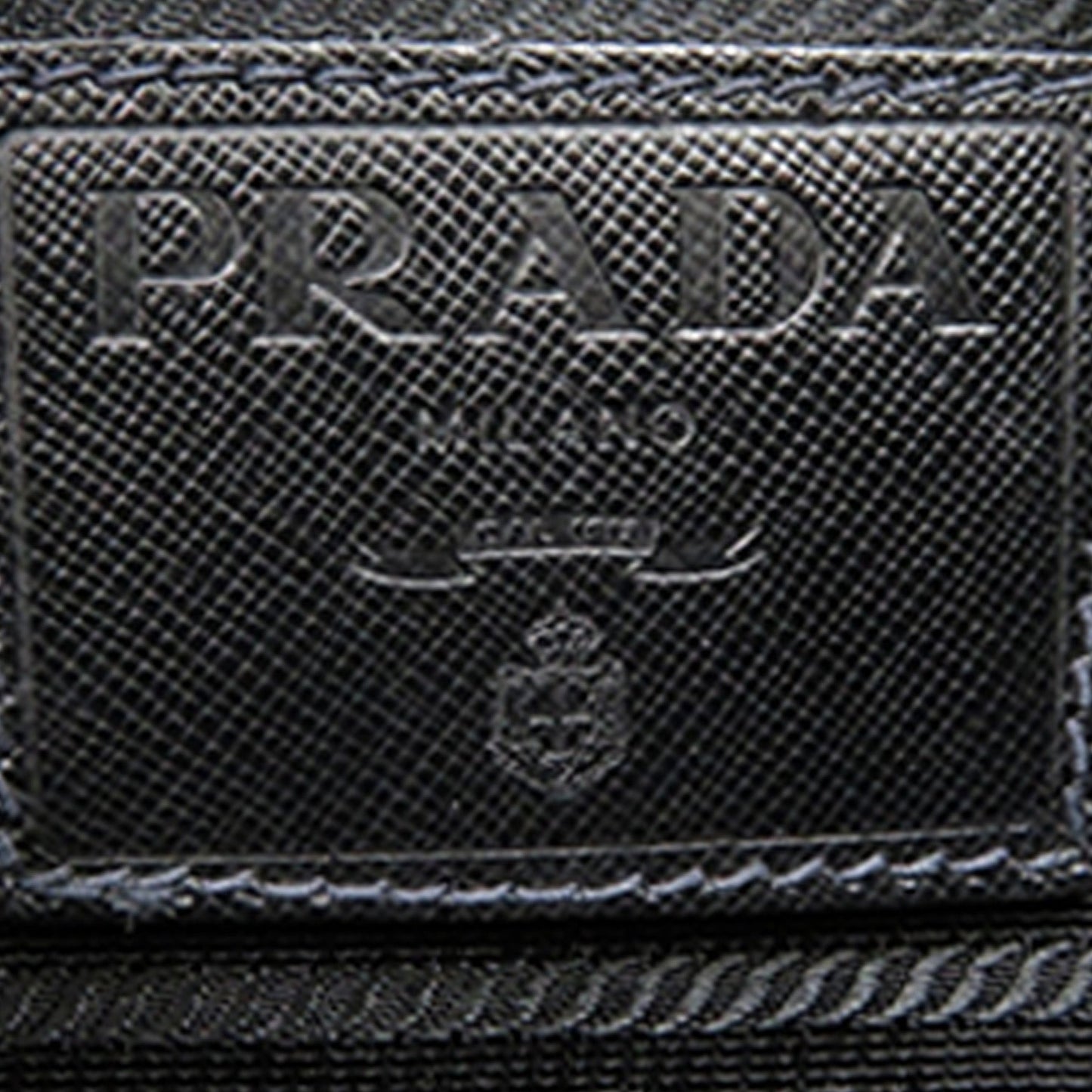 Prada Saffiano Trimmed Tessuto Camouflage Double Buckle Messenger Bag