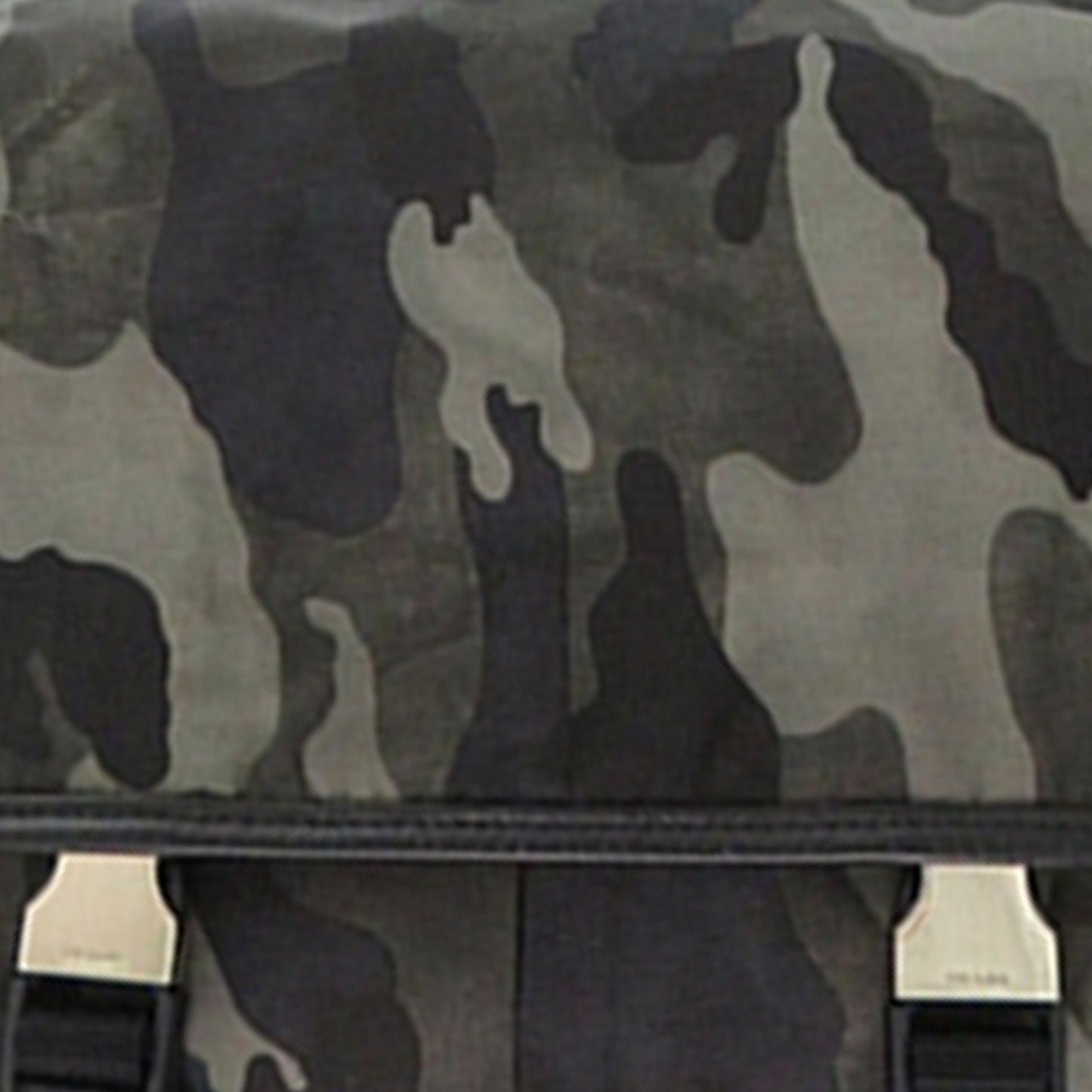 Prada Saffiano Trimmed Tessuto Camouflage Double Buckle Messenger Bag
