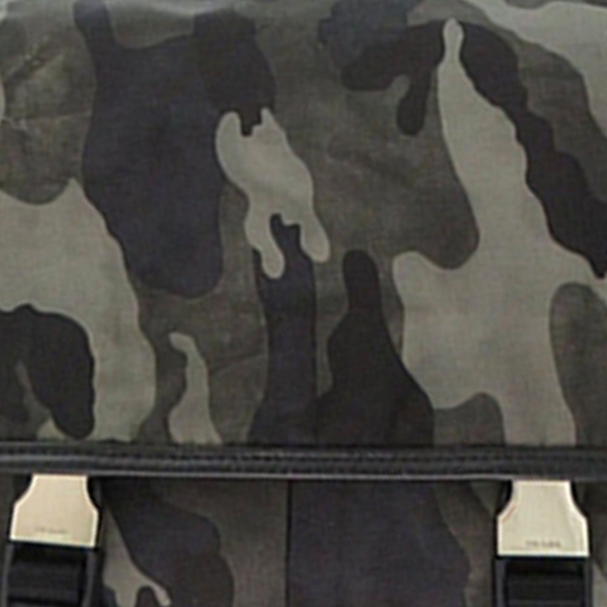 Prada Saffiano Trimmed Tessuto Camouflage Double Buckle Messenger Bag