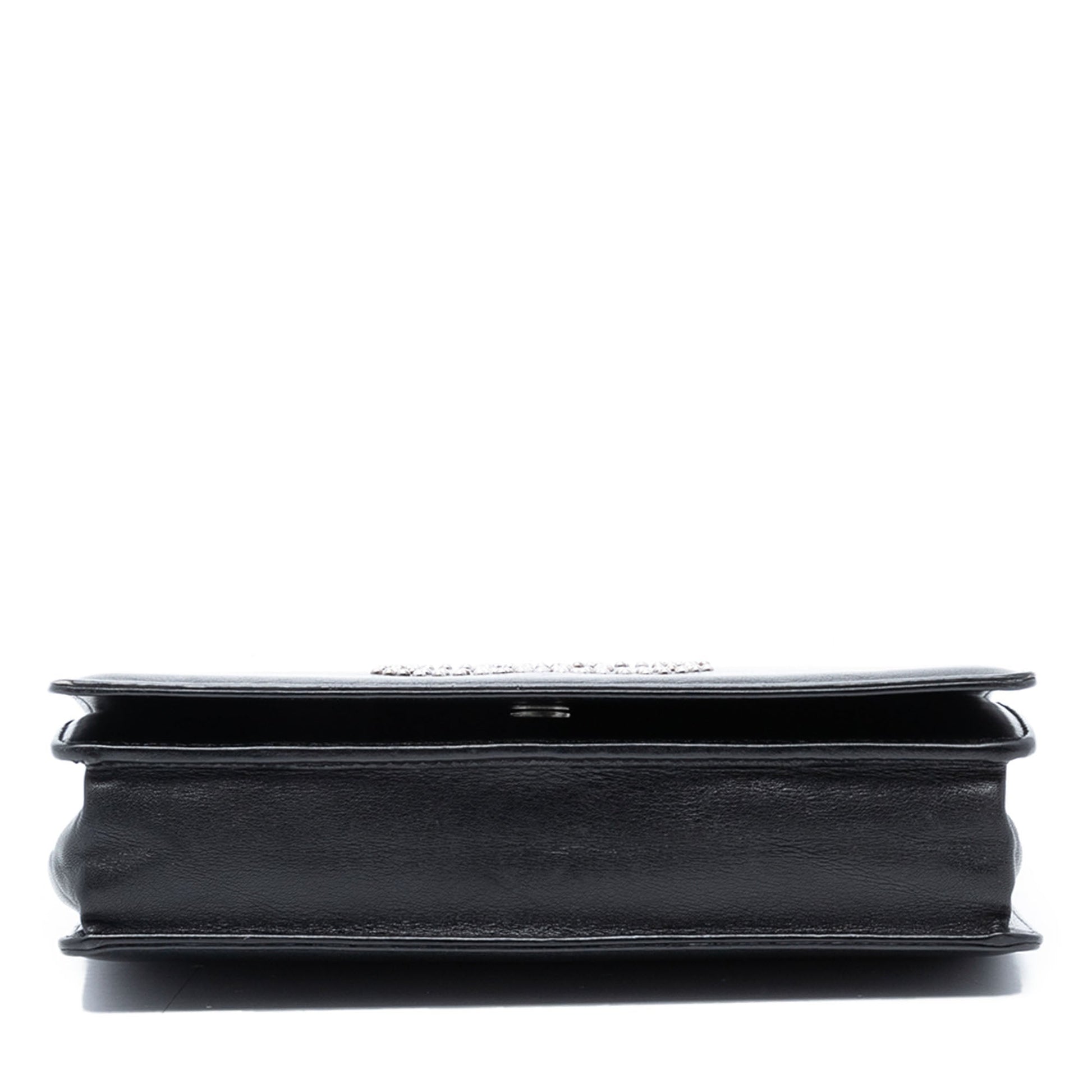Chanel Studded Lambskin CC Wallet on Chain
