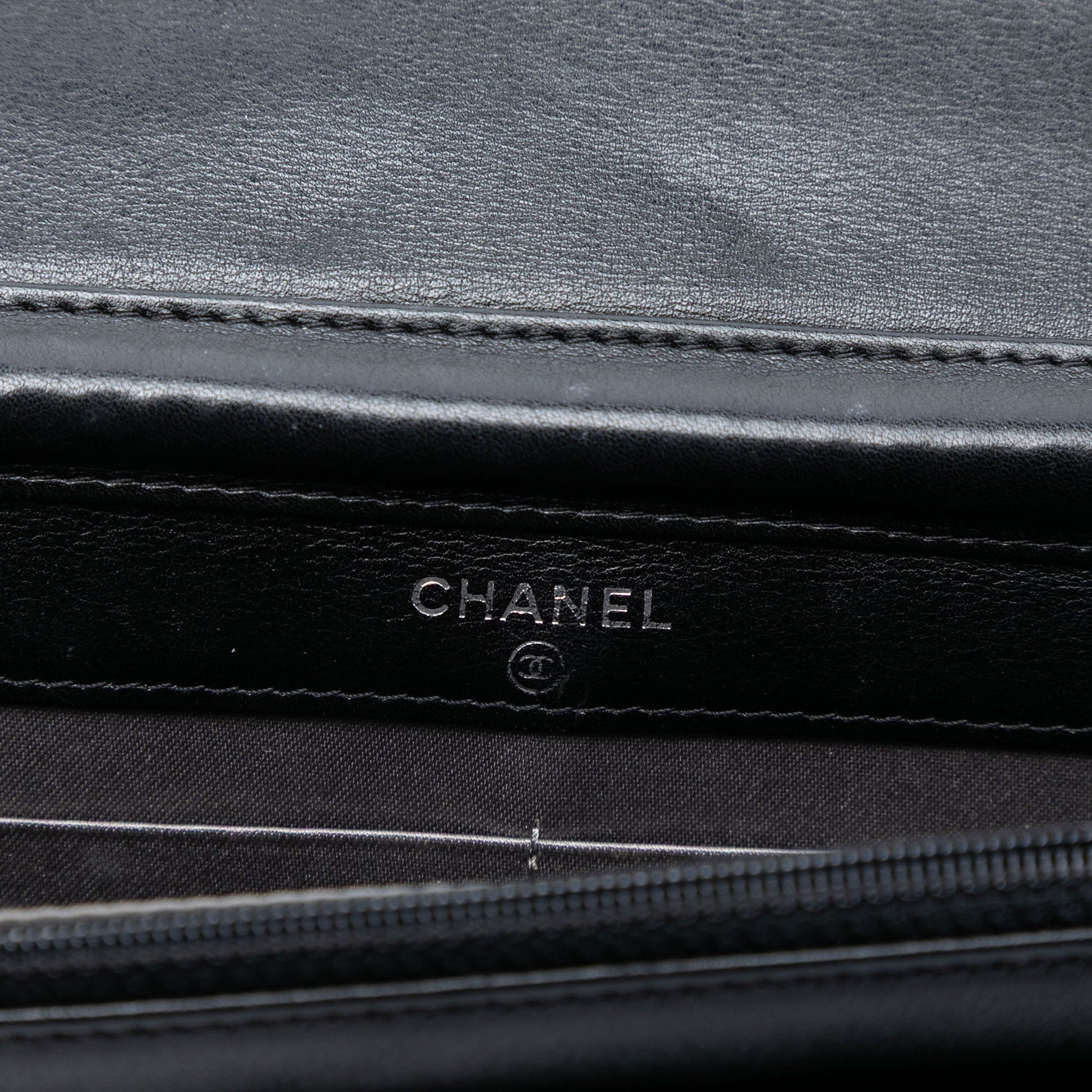 Chanel Studded Lambskin CC Wallet on Chain