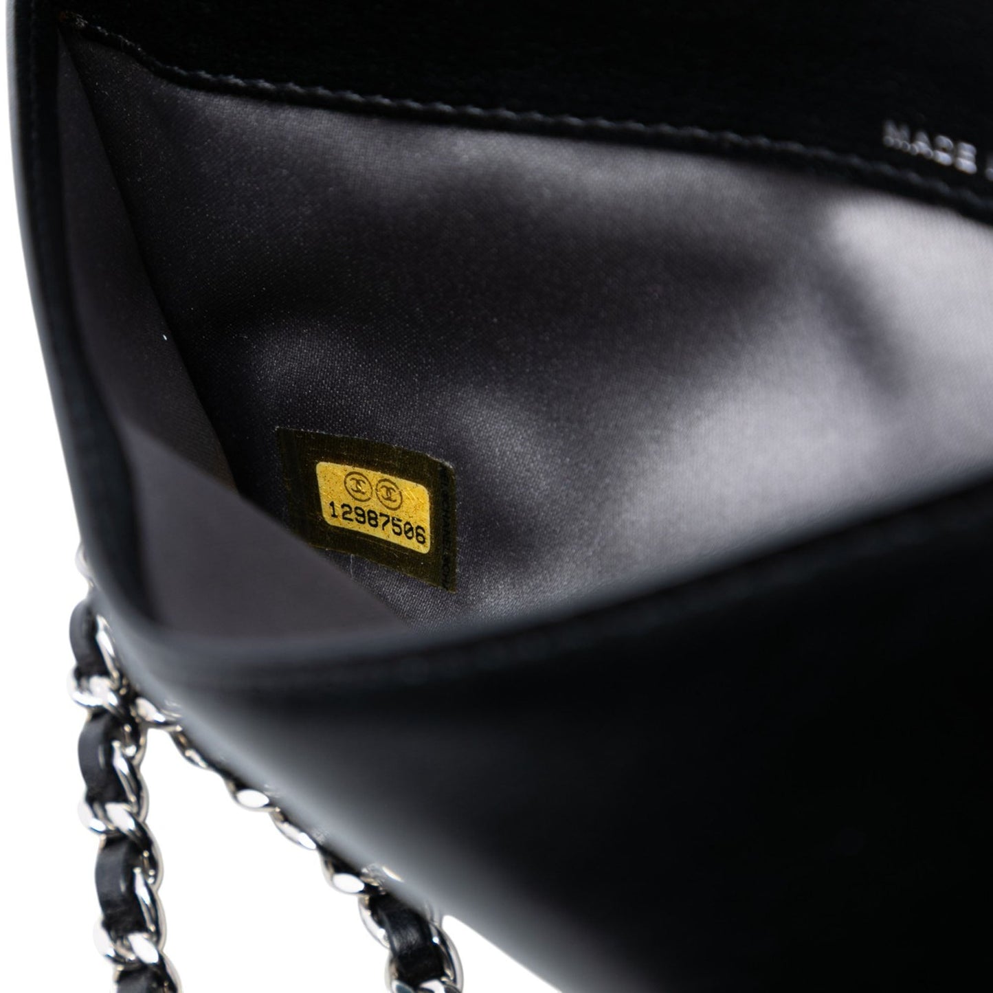 Chanel Studded Lambskin CC Wallet on Chain