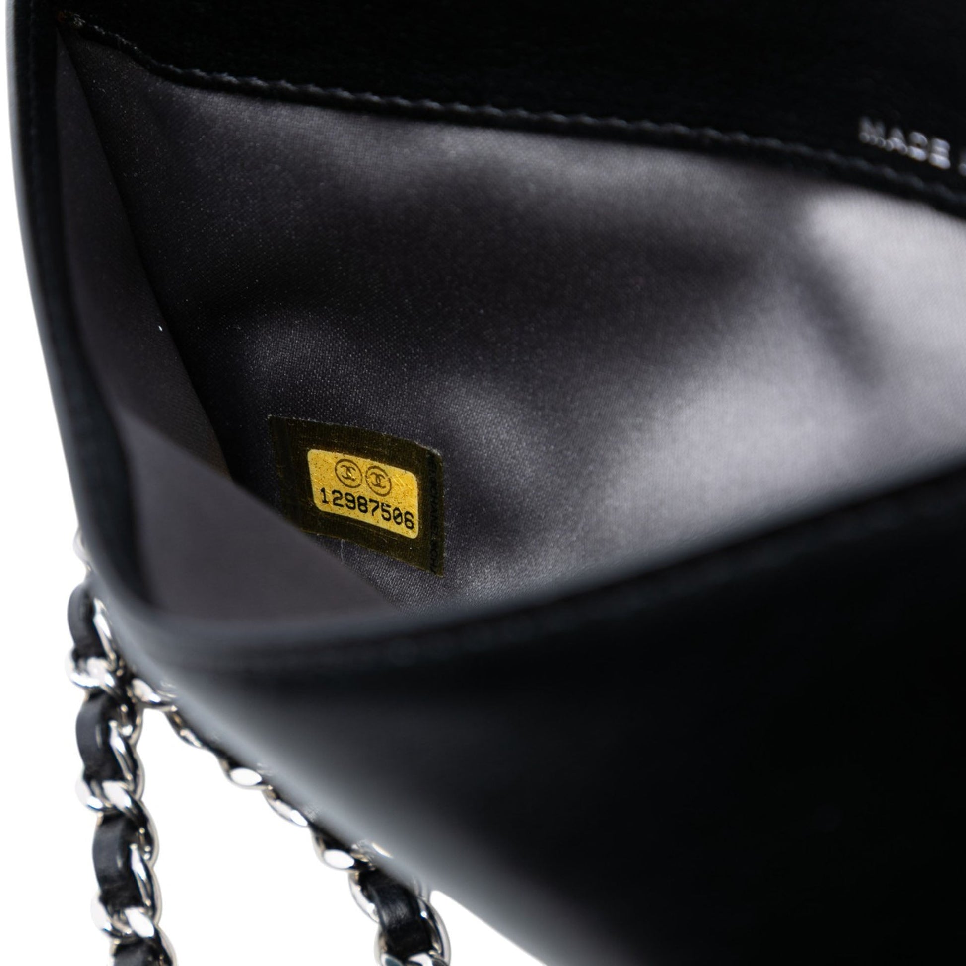 Chanel Studded Lambskin CC Wallet on Chain