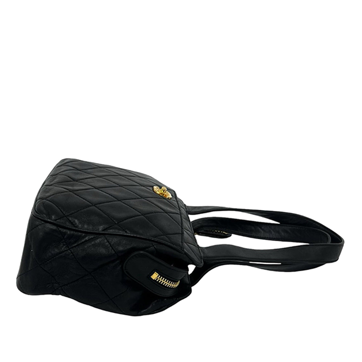 Chanel CC Quilted Lambskin Handbag