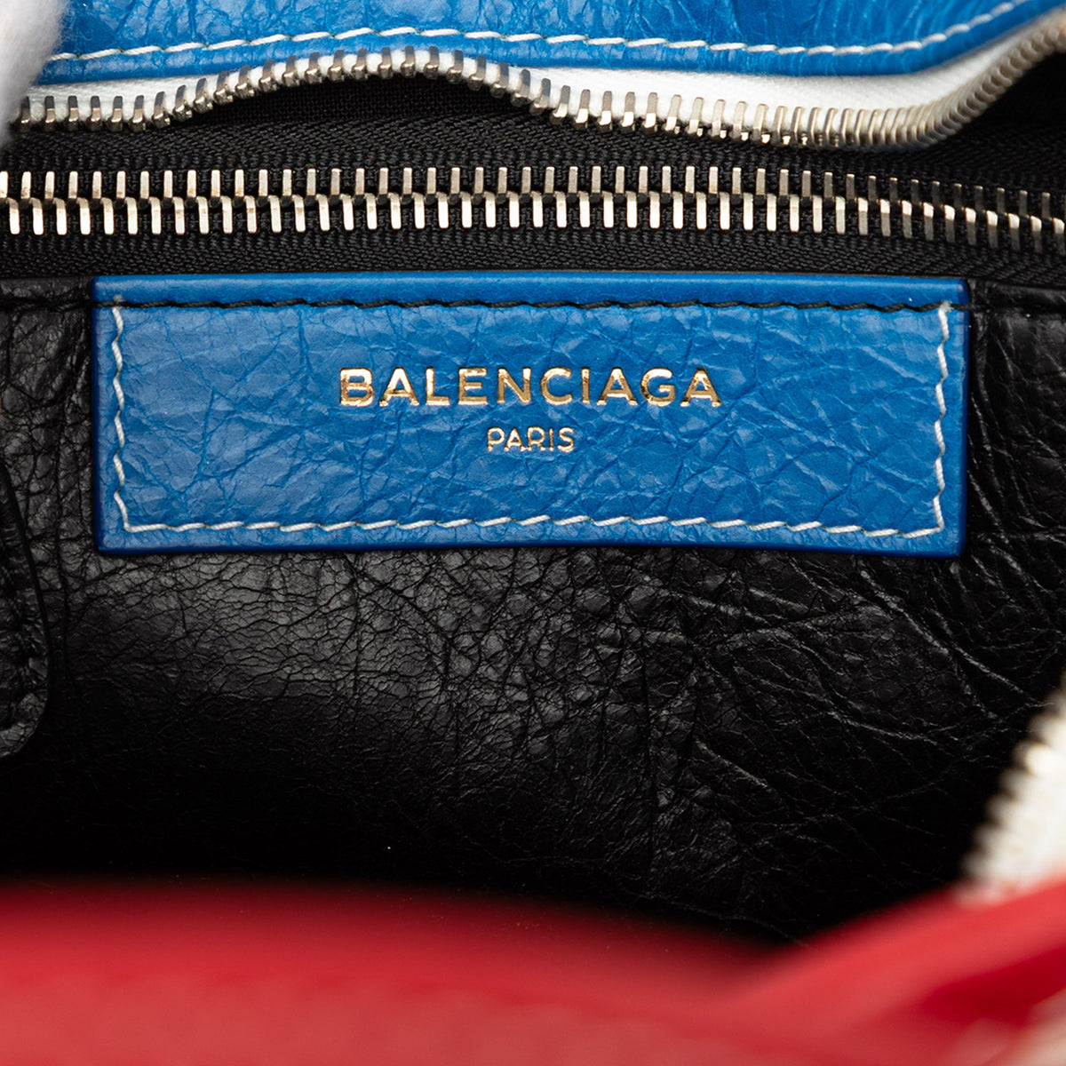 Balenciaga Lambskin Bazar Shopper Satchel XS — Red