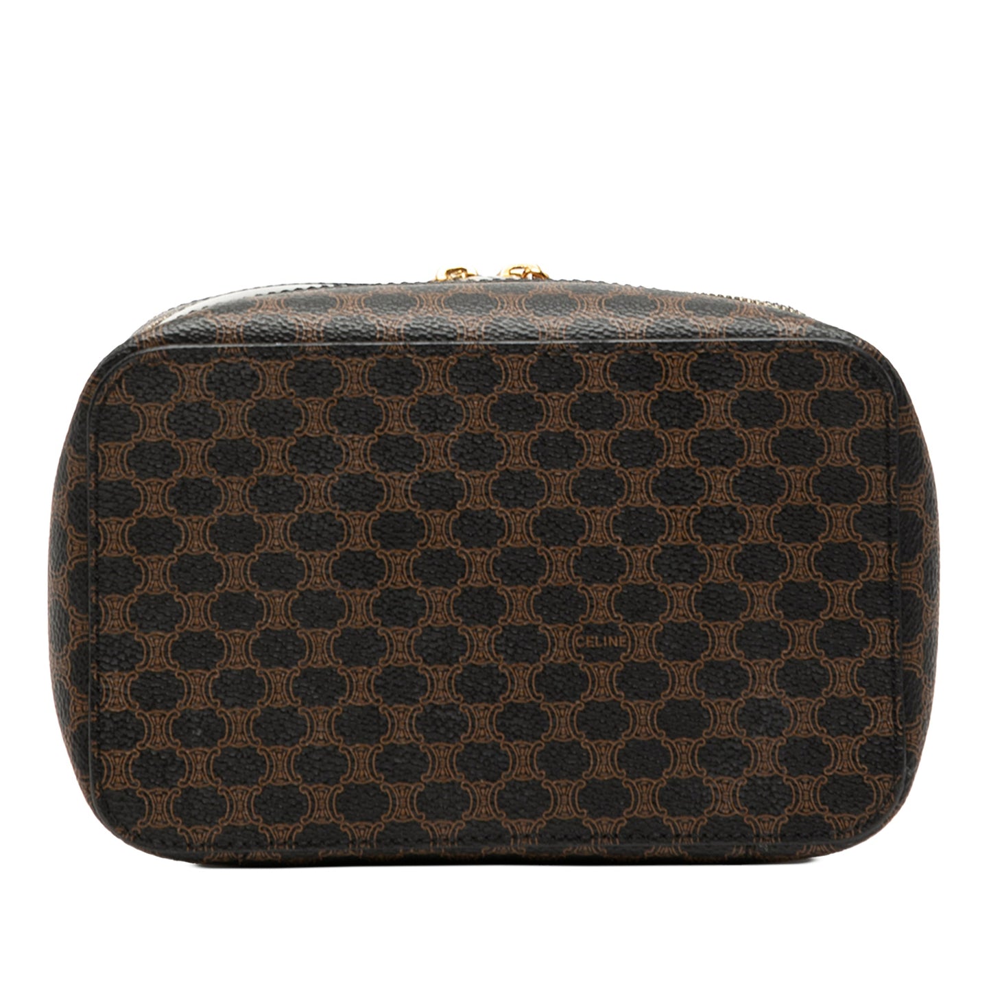 Macadam Coated Canvas Double Zip Vanity Bag