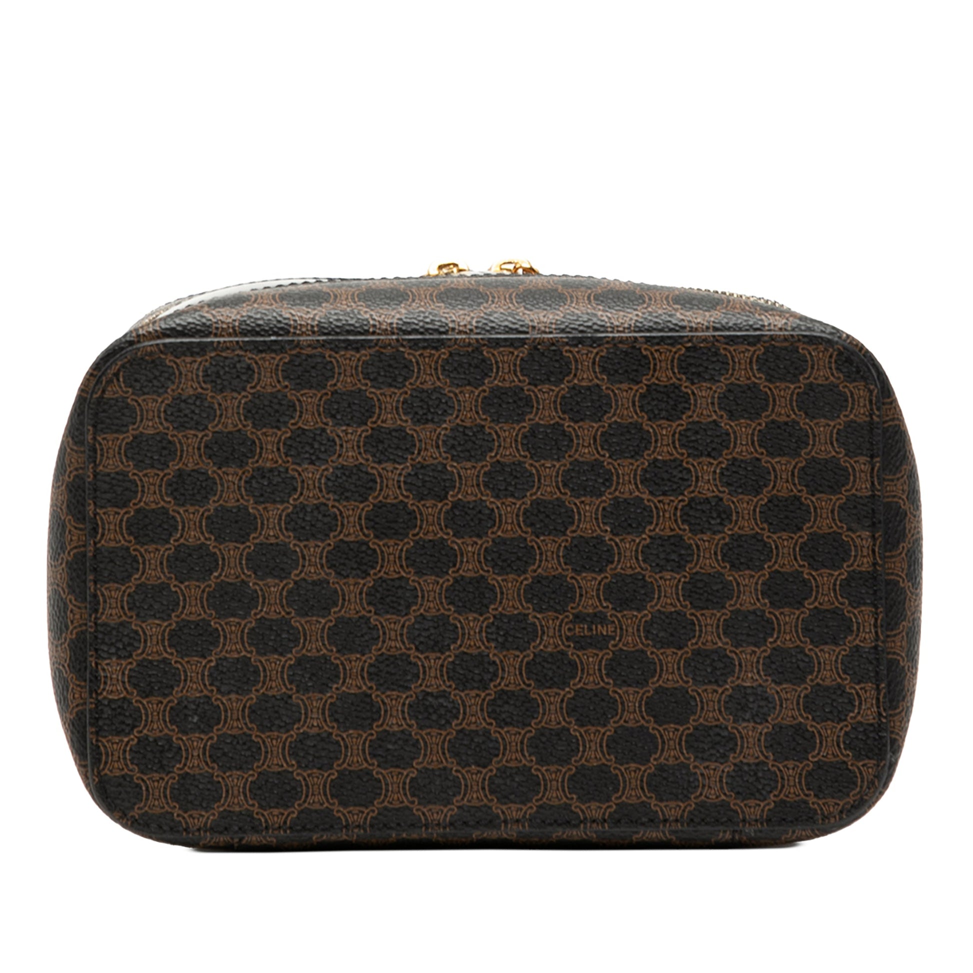 Macadam Coated Canvas Double Zip Vanity Bag