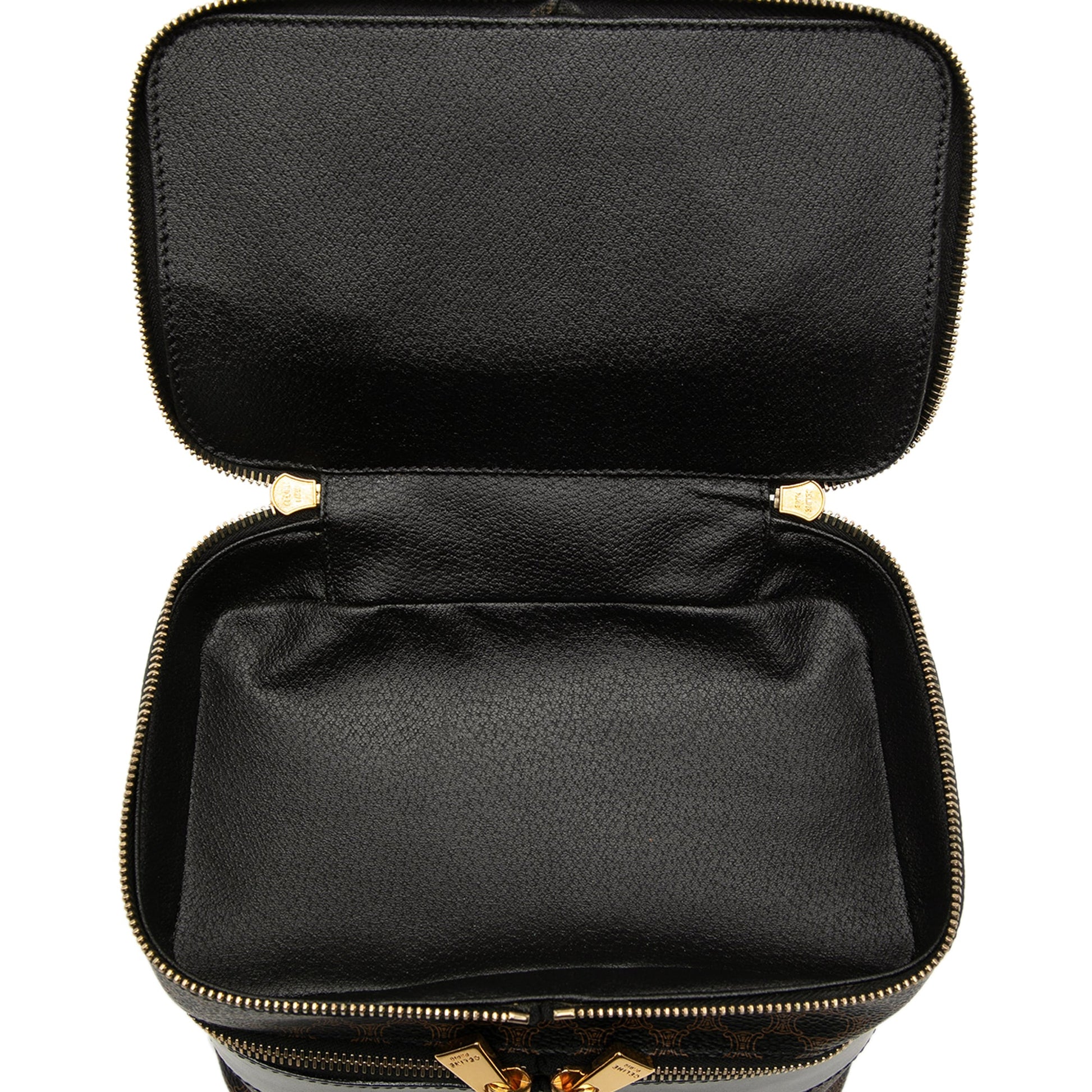 Macadam Coated Canvas Double Zip Vanity Bag