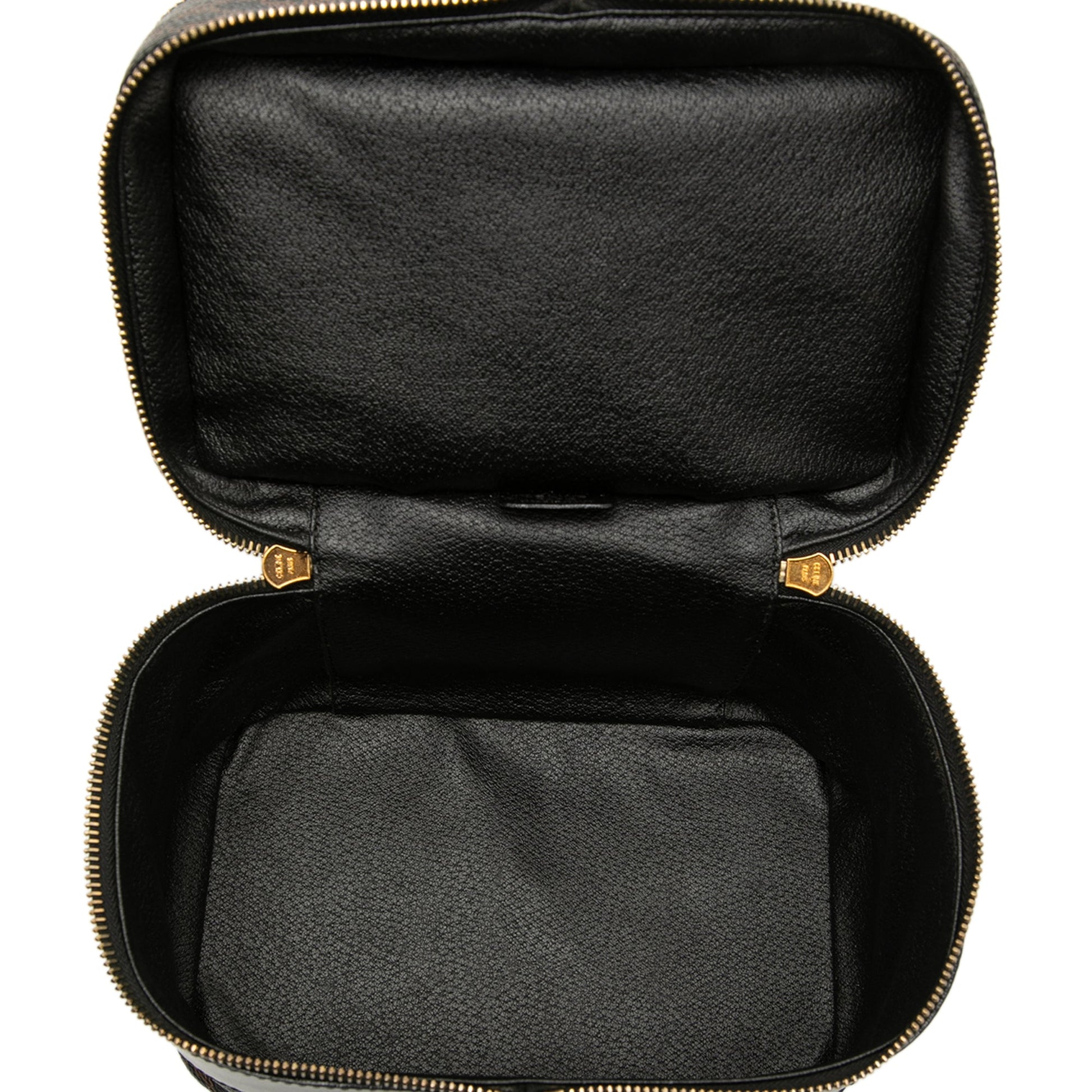 Macadam Coated Canvas Double Zip Vanity Bag