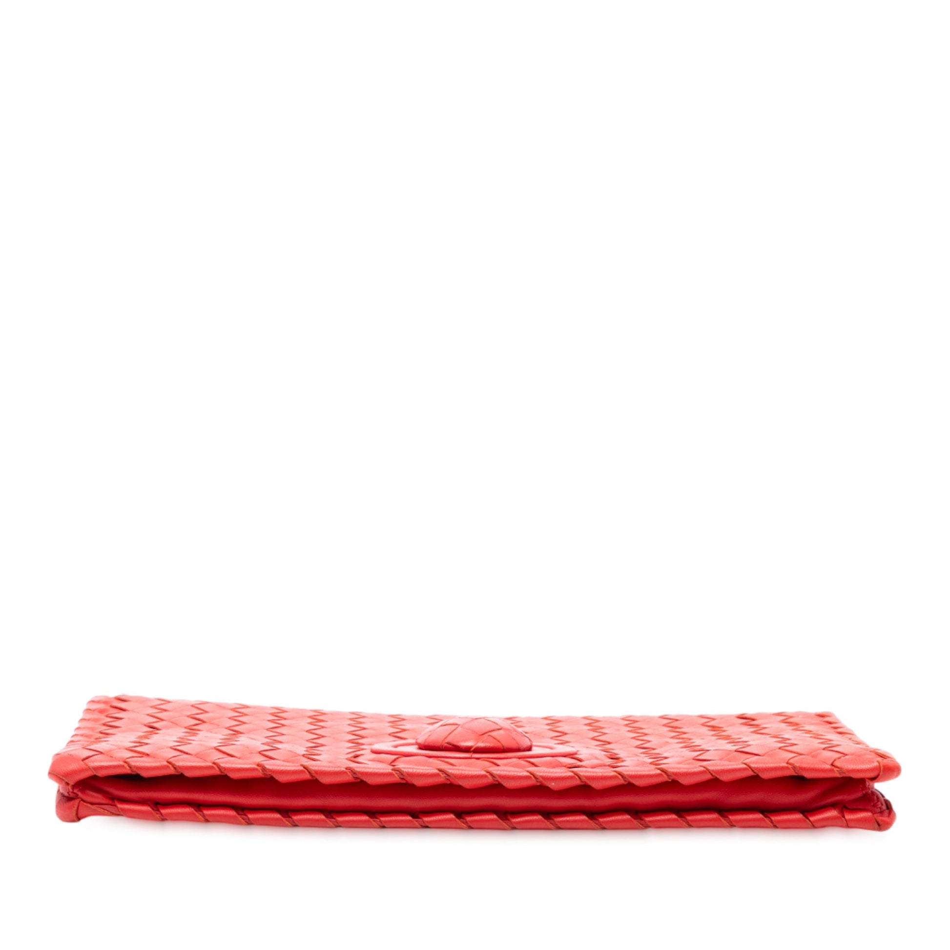 Bottega Veneta Nappa Intrecciato Turn Lock Clutch