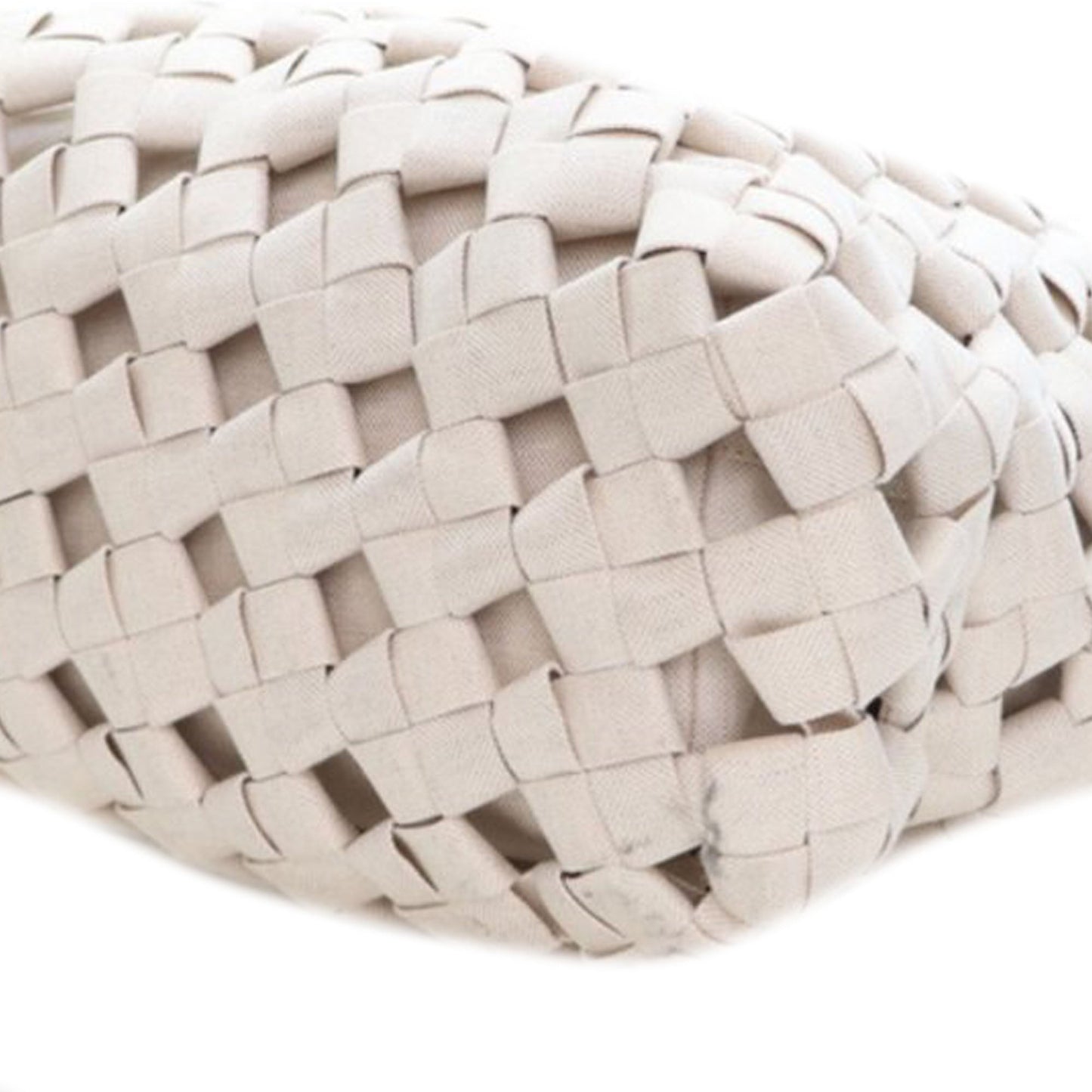 Bottega Veneta Canvas Intrecciato Hand Knotted Tote