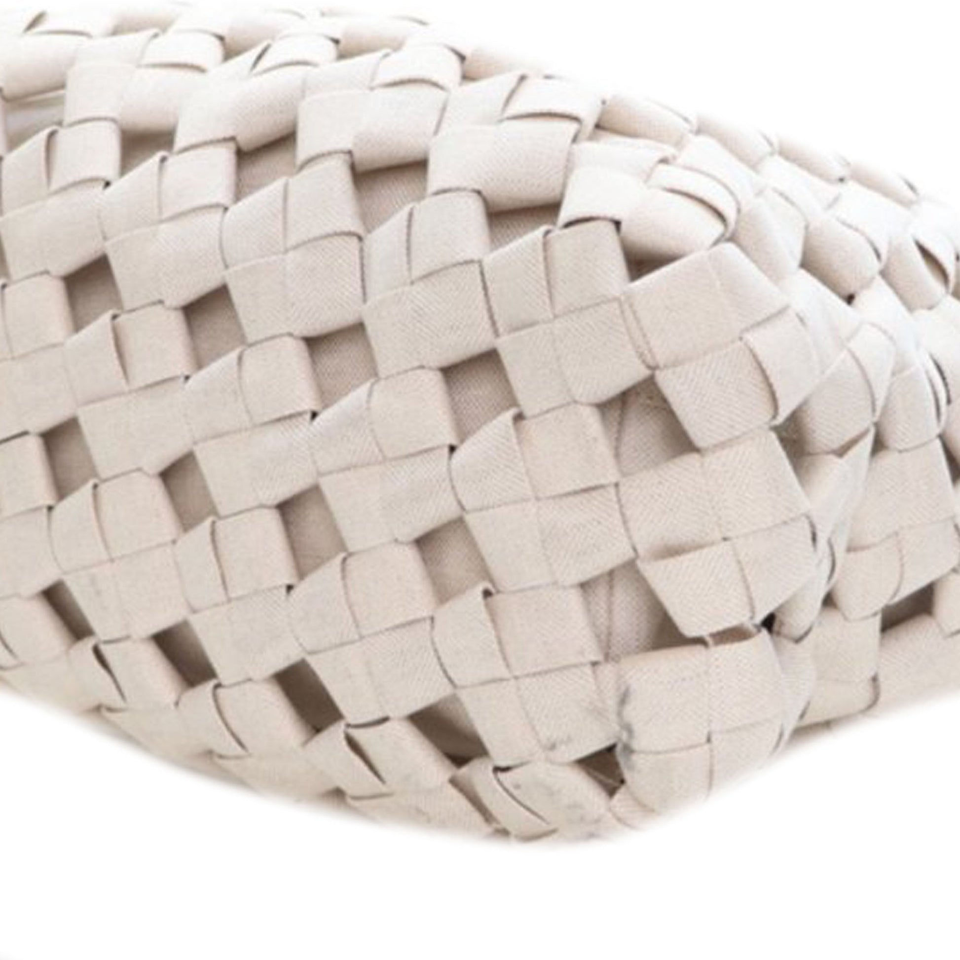Bottega Veneta Canvas Intrecciato Hand Knotted Tote