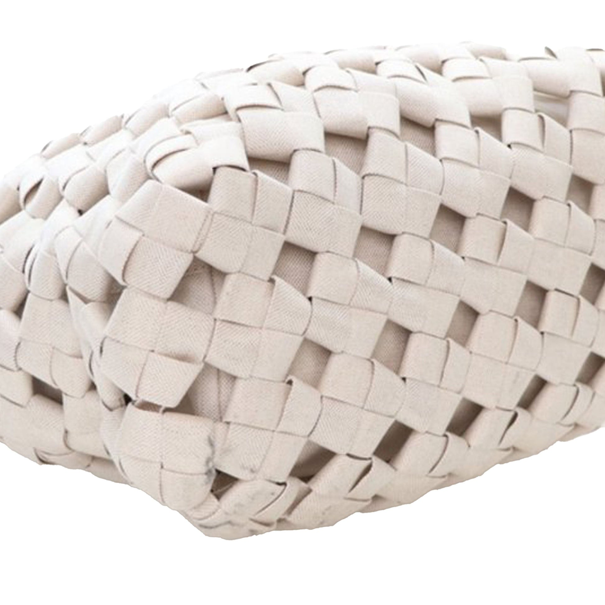 Bottega Veneta Canvas Intrecciato Hand Knotted Tote