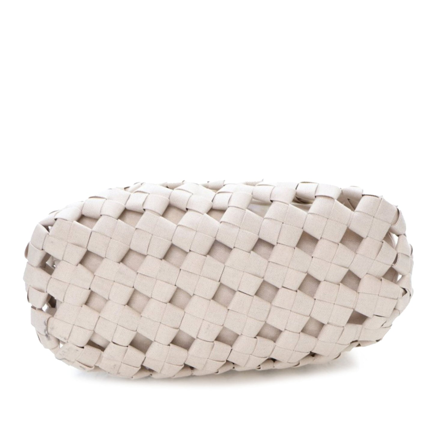 Bottega Veneta Canvas Intrecciato Hand Knotted Tote