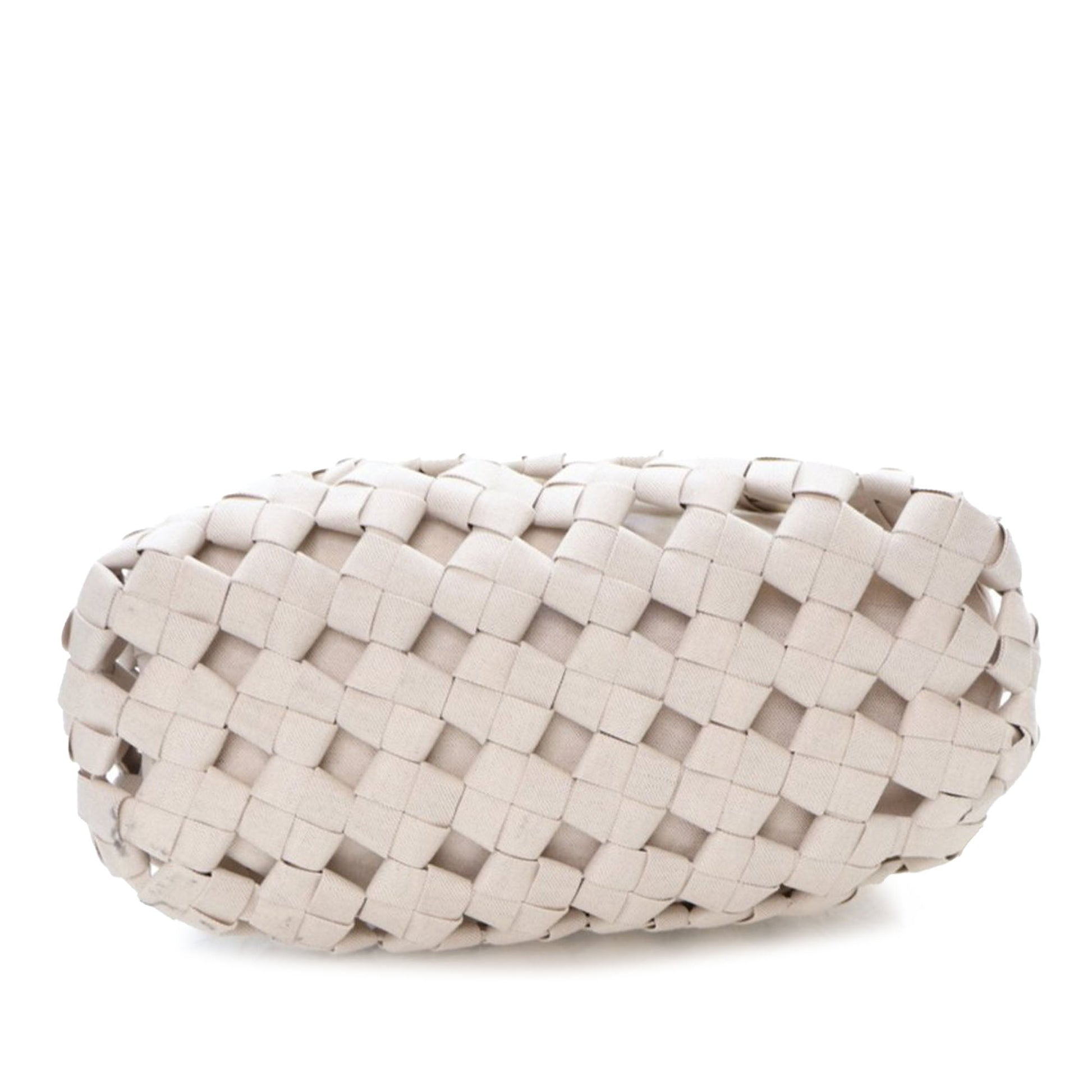 Bottega Veneta Canvas Intrecciato Hand Knotted Tote