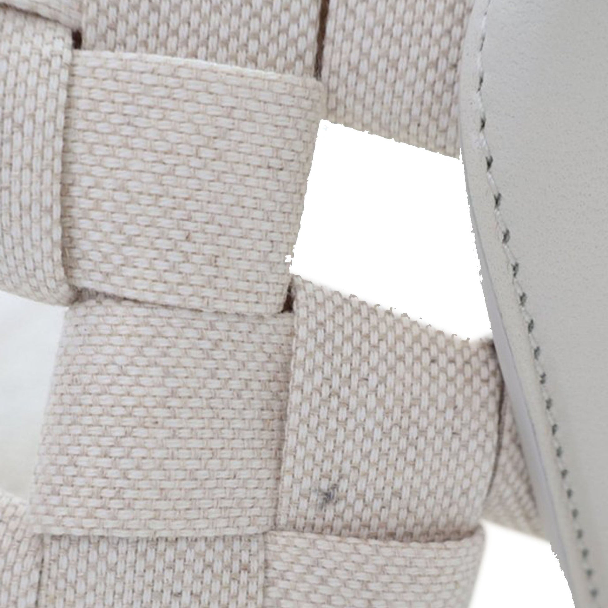 Bottega Veneta Canvas Intrecciato Hand Knotted Tote