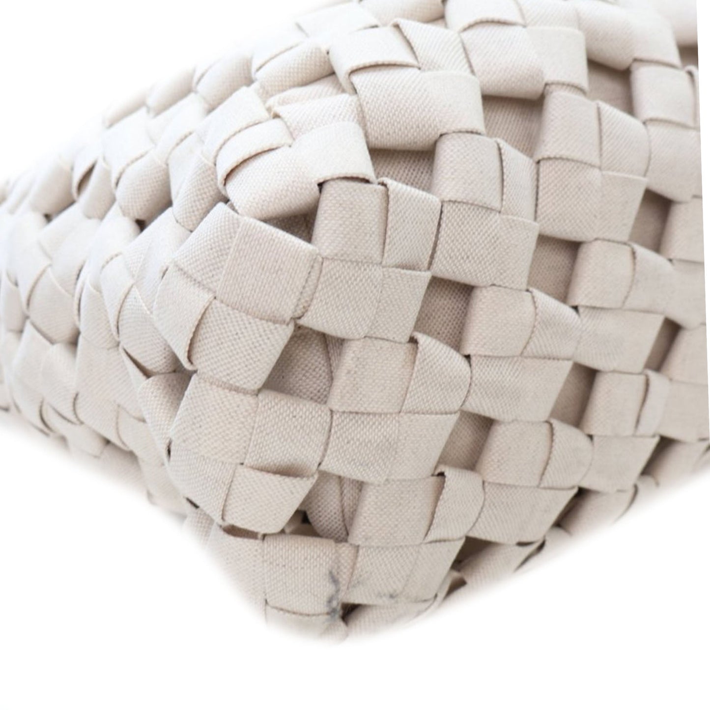 Bottega Veneta Canvas Intrecciato Hand Knotted Tote