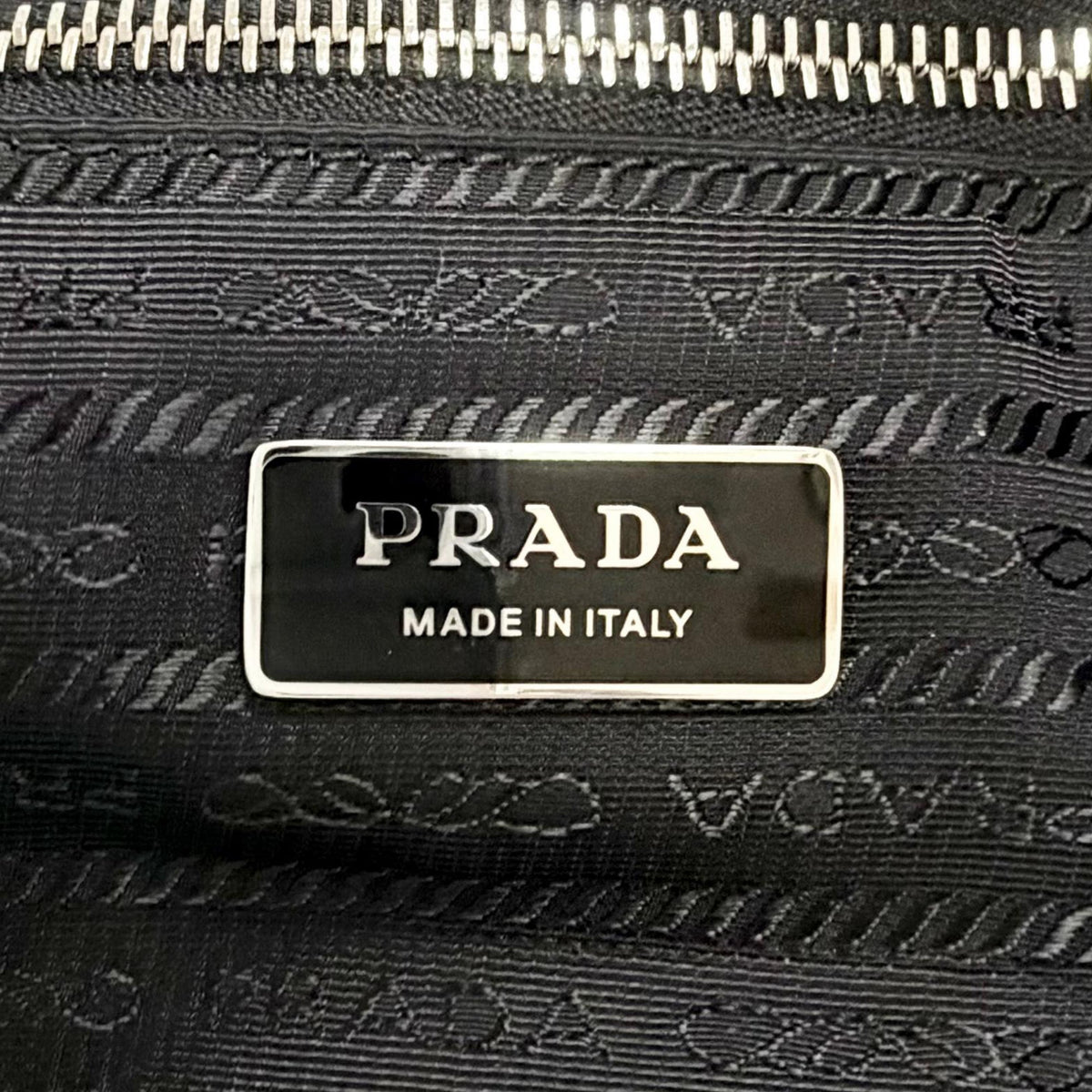 Prada Spugna Terry Cloth Logo Tote
