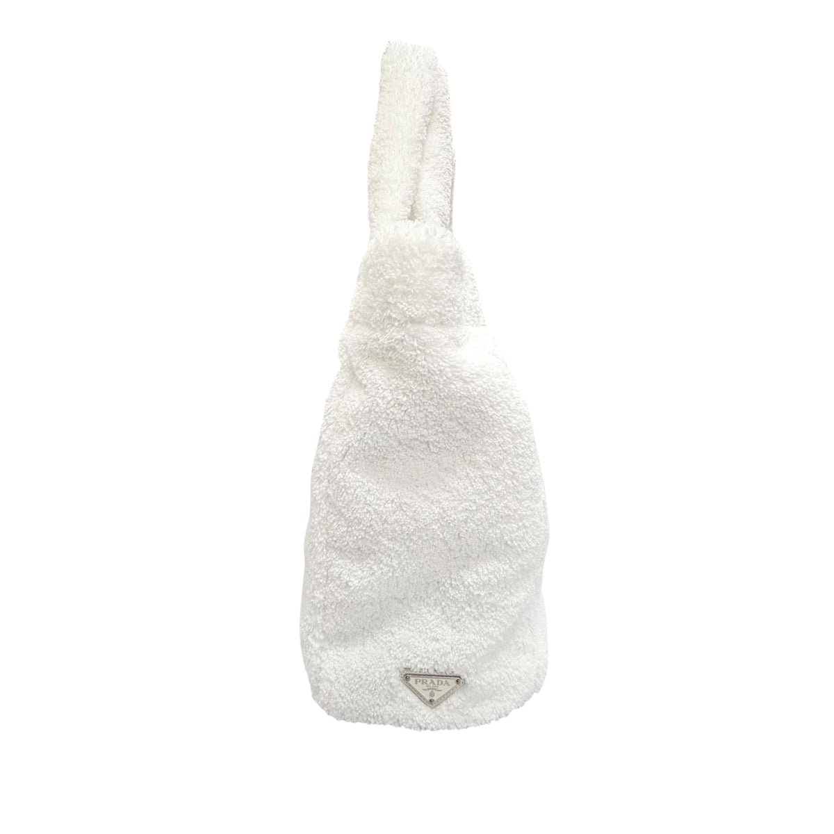 Prada Spugna Terry Cloth Logo Tote