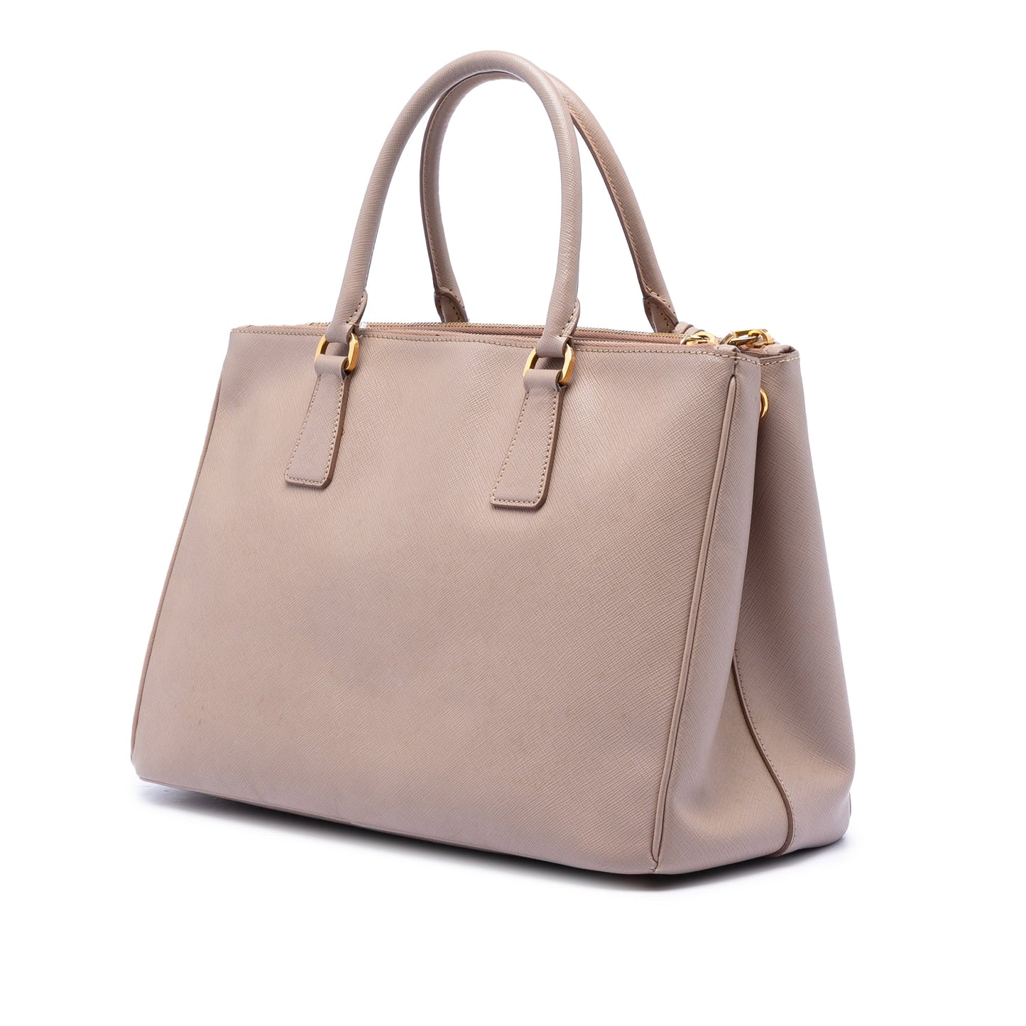 Prada Large Saffiano Lux Galleria Double Zip Tote