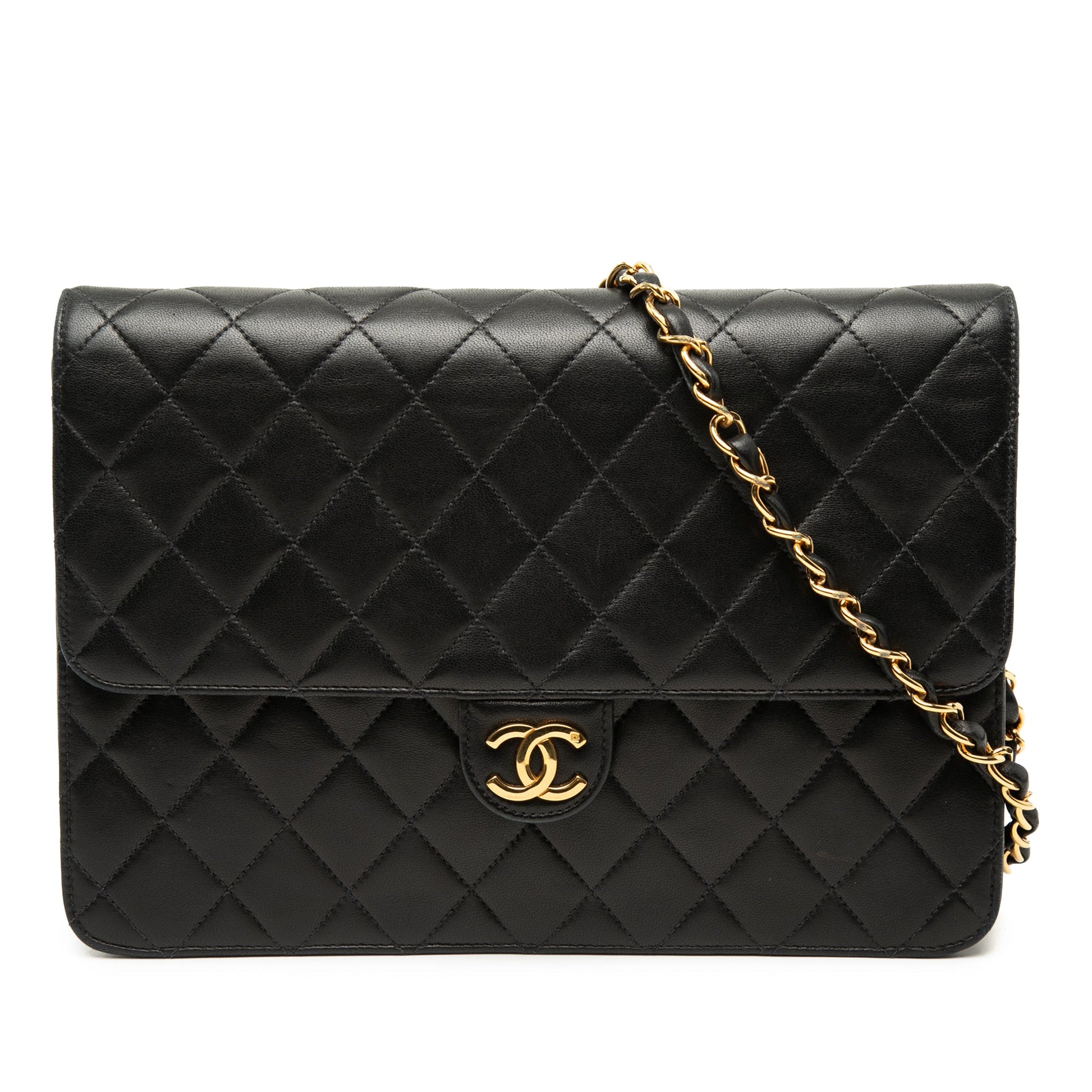 Chanel Medium CC Quilted Lambskin Single Flap