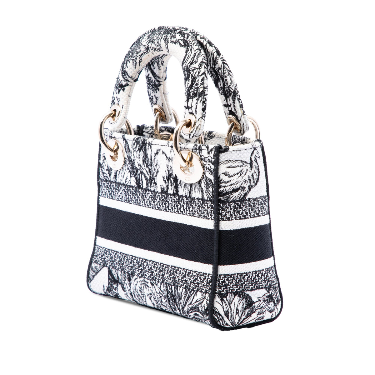 Dior Mini Embroidered Canvas Toile De Jouy Lady D Lite