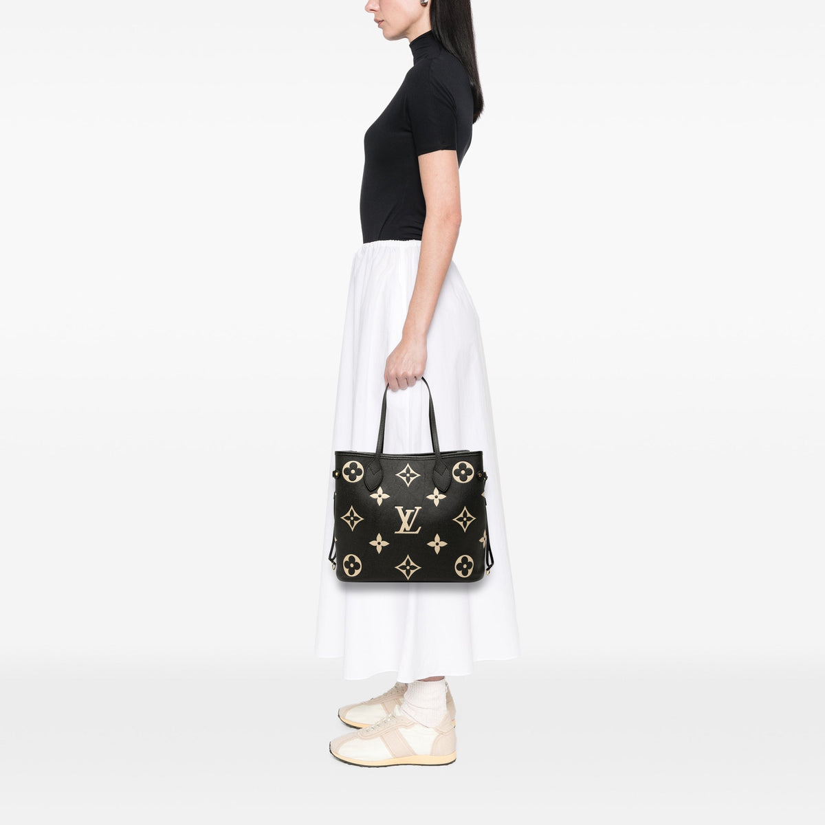 Louis Vuitton Bicolor Monogram Giant Empreinte Neverfull MM