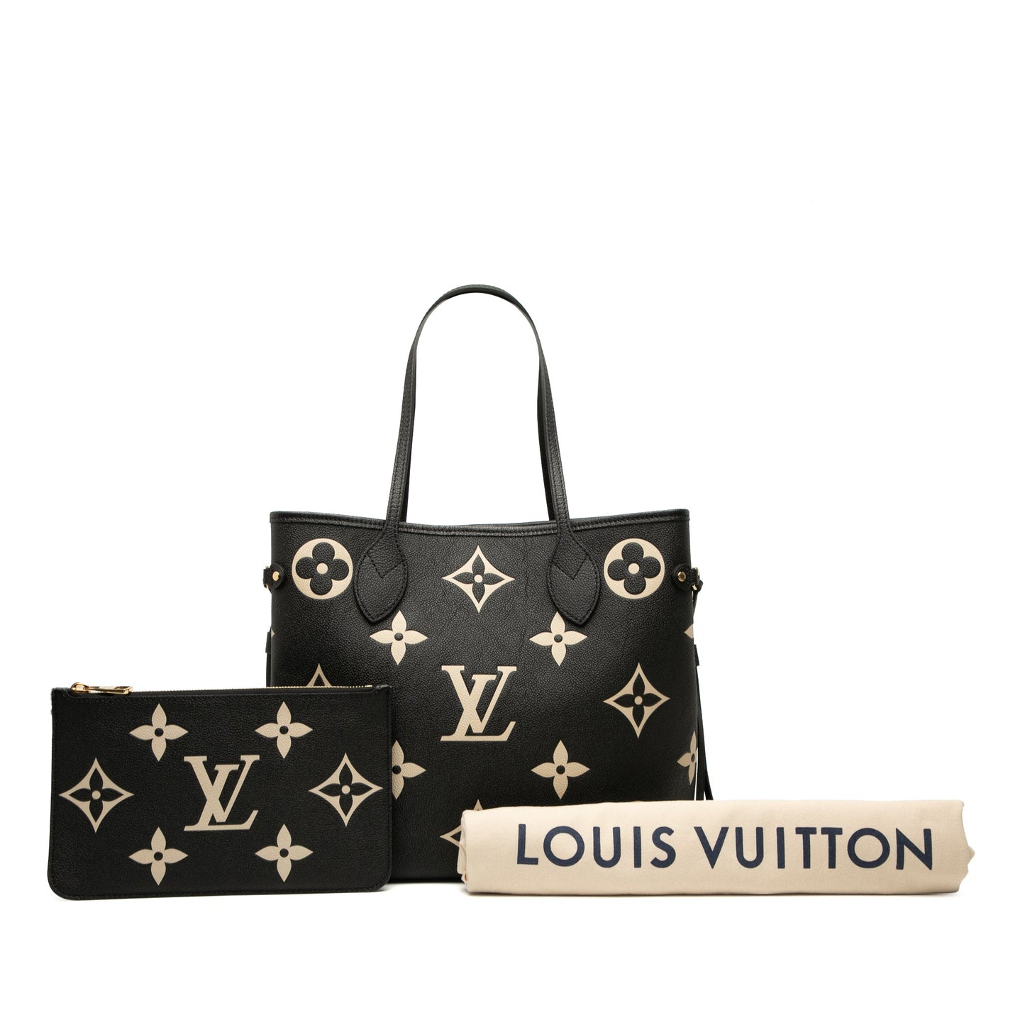Louis Vuitton Bicolor Monogram Giant Empreinte Neverfull MM