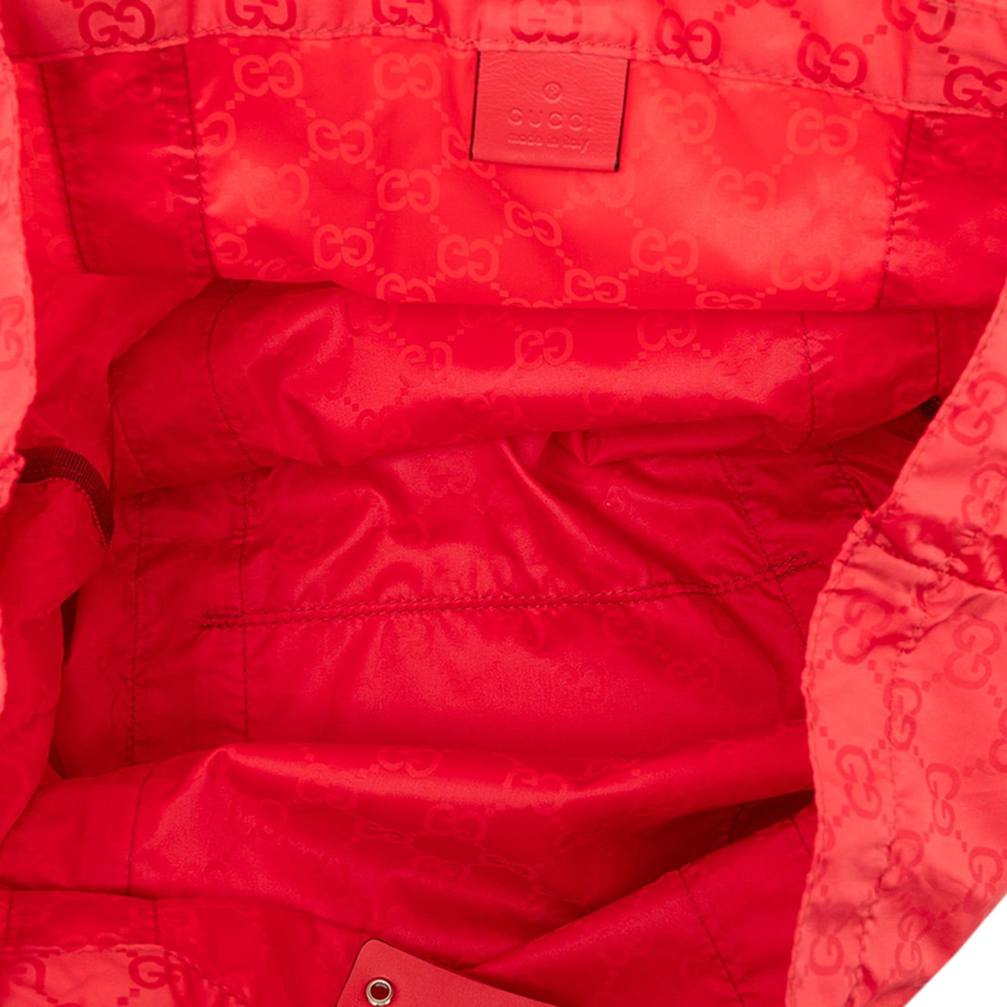 Gucci GG Nylon Teddy Bear Folding Tote