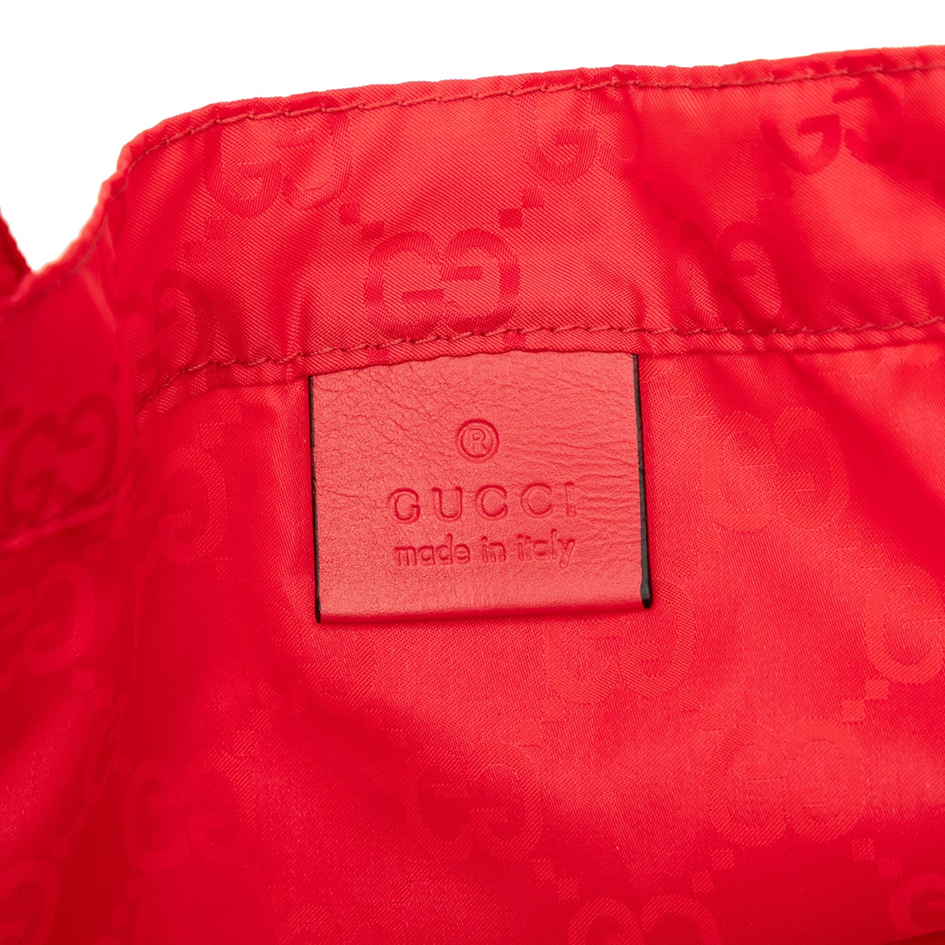 Gucci GG Nylon Teddy Bear Folding Tote