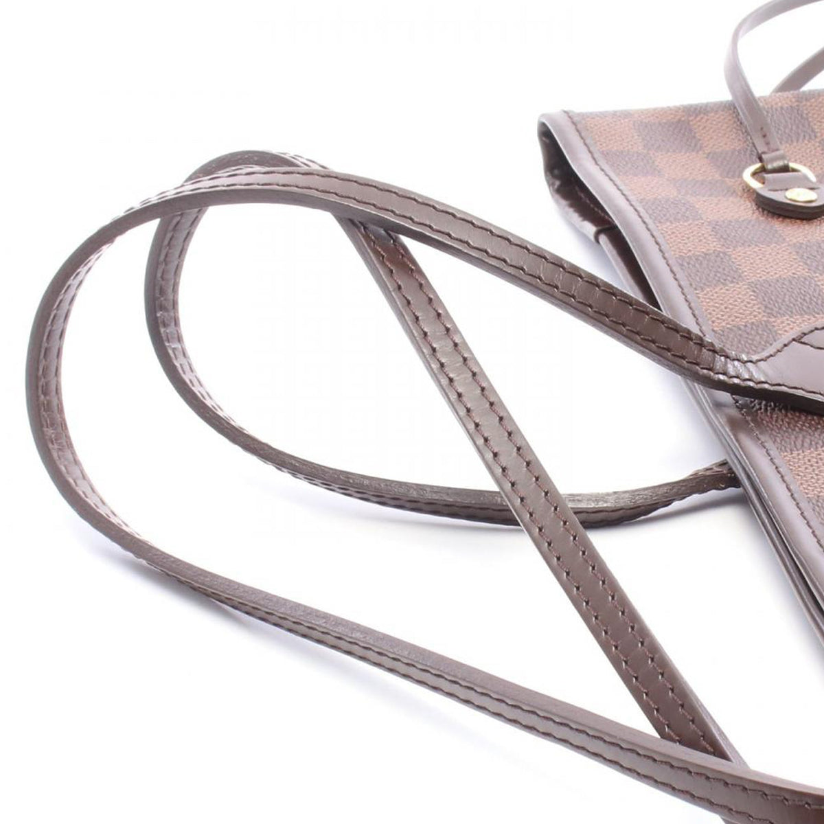 Louis Vuitton Damier Ebene Neverfull MM — Brown