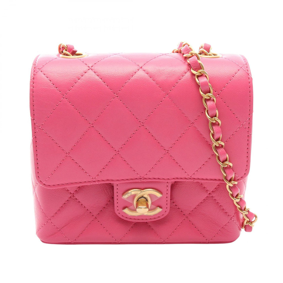 Chanel Mini Square Quilted Goatskin Flap