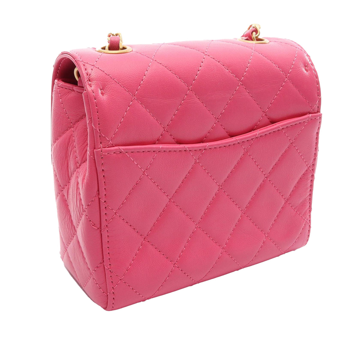 Chanel Mini Square Quilted Goatskin Flap