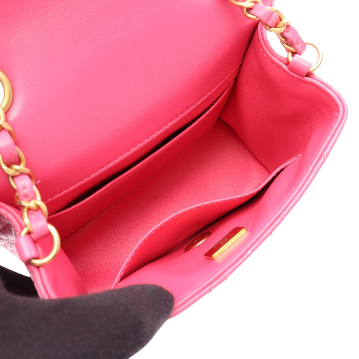Chanel Mini Square Quilted Goatskin Flap
