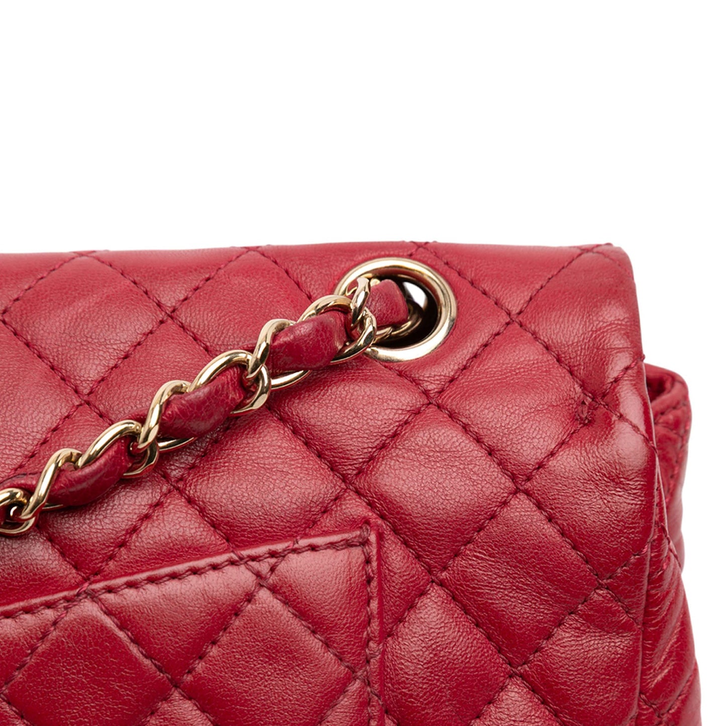Chanel Medium Classic Lambskin Valentines Heart Charms Single Flap