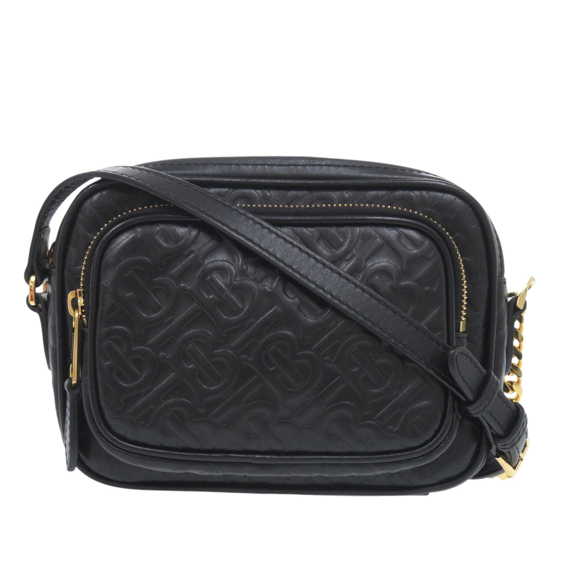 Embossed Calfskin TB Monogram Camera Chain Crossbody