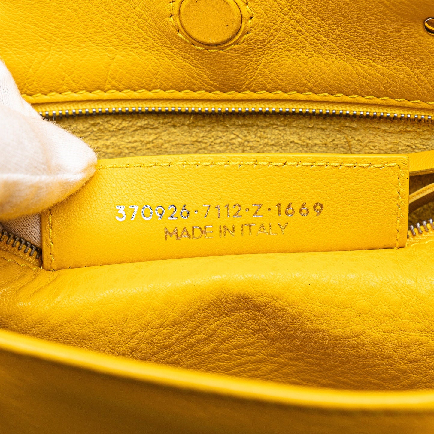 Balenciaga Veau Papier A6 Zip Around Tote