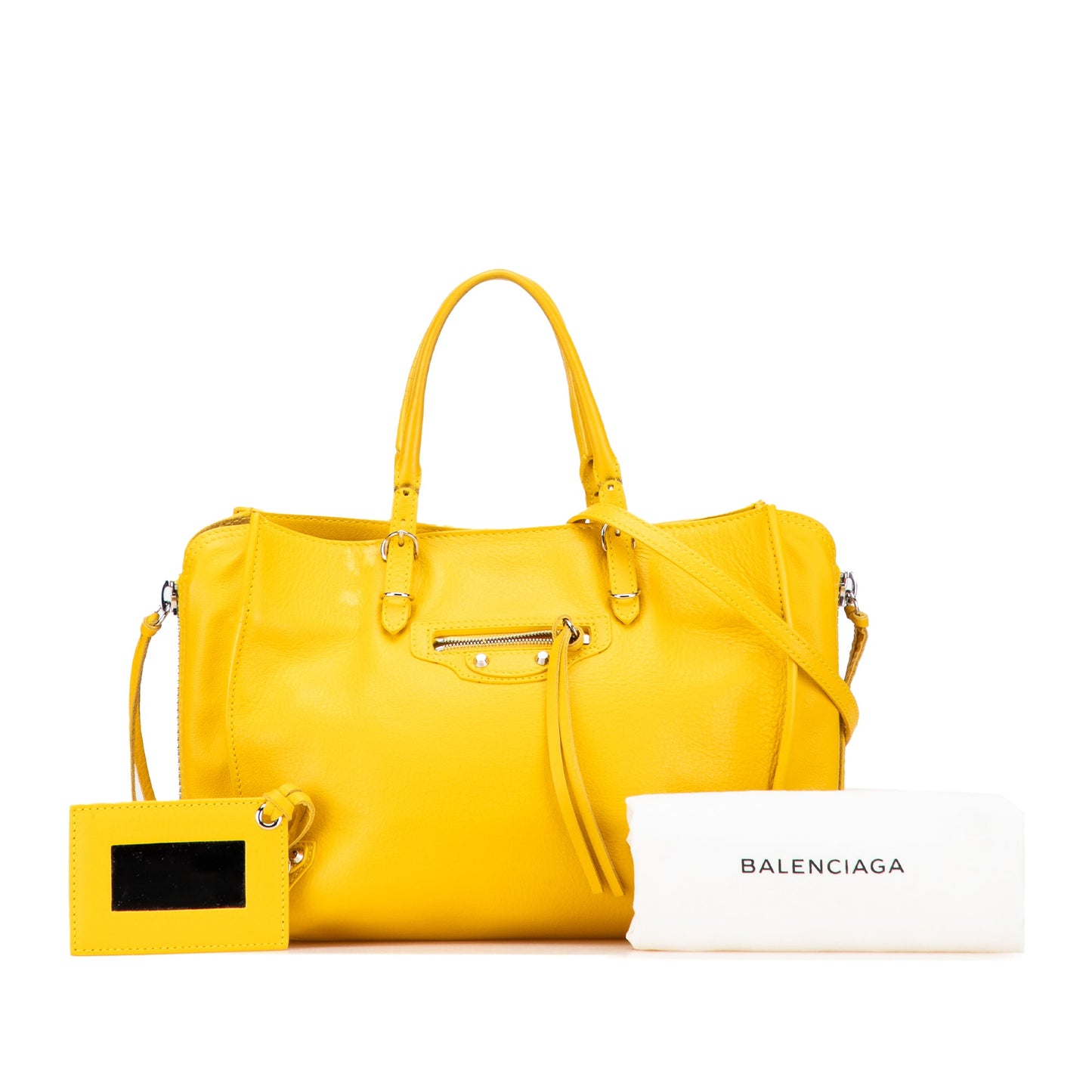 Balenciaga Veau Papier A6 Zip Around Tote