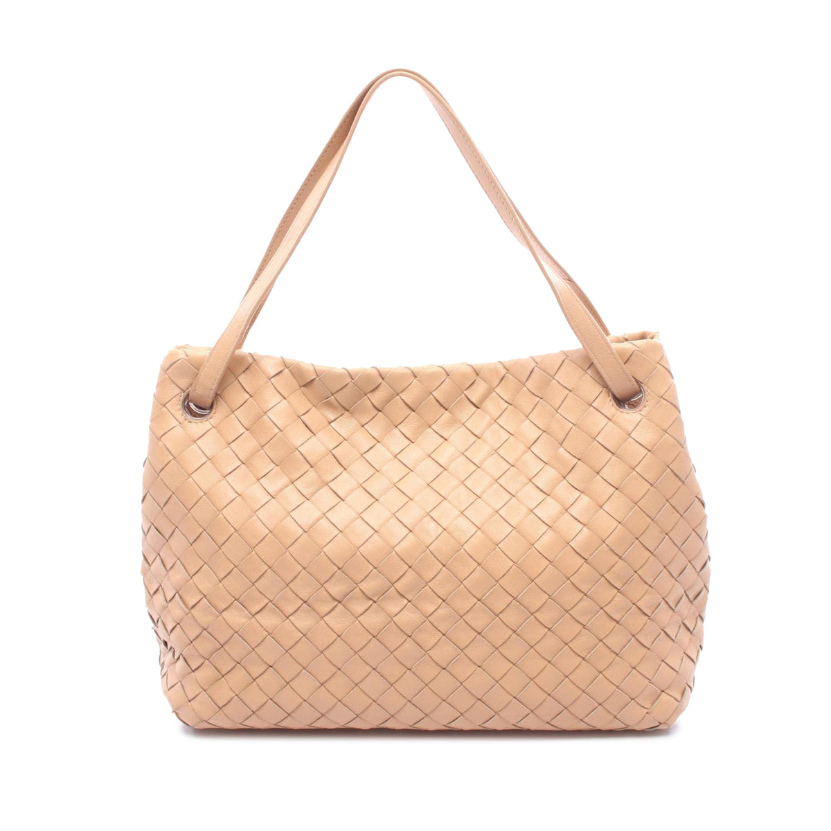 Bottega Veneta Intrecciato Handbag — Beige