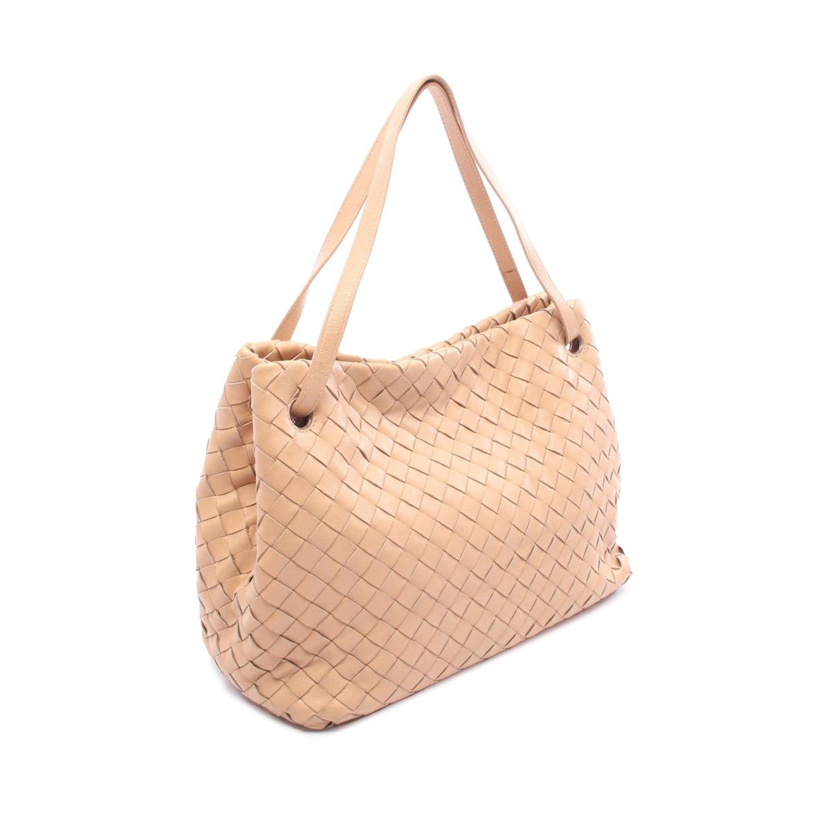 Bottega Veneta Intrecciato Handbag — Beige